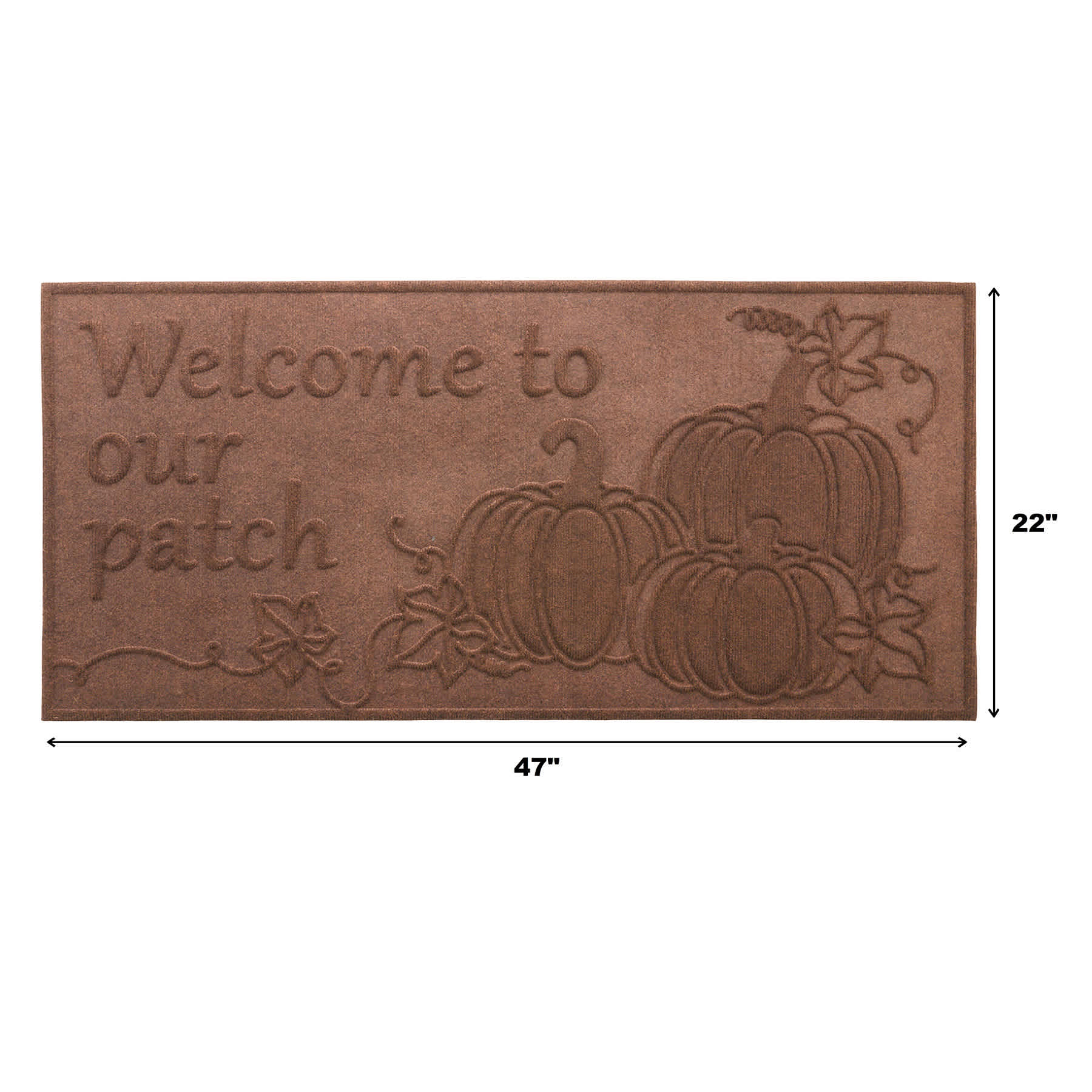 Welcome to Our Patch Felt Doormat, 22x47