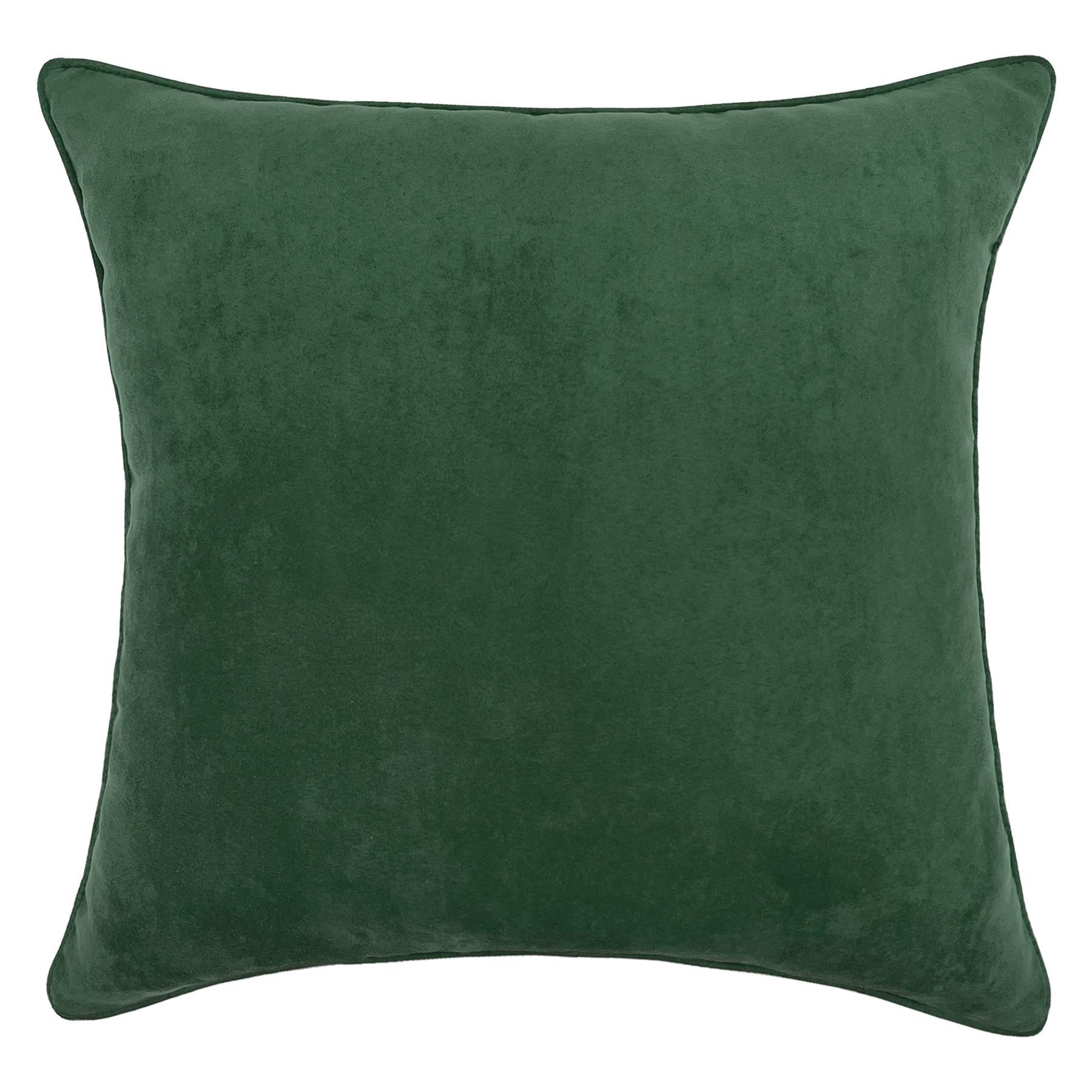 Emerald Green Torrey Faux Suede Throw Pillow, 18"