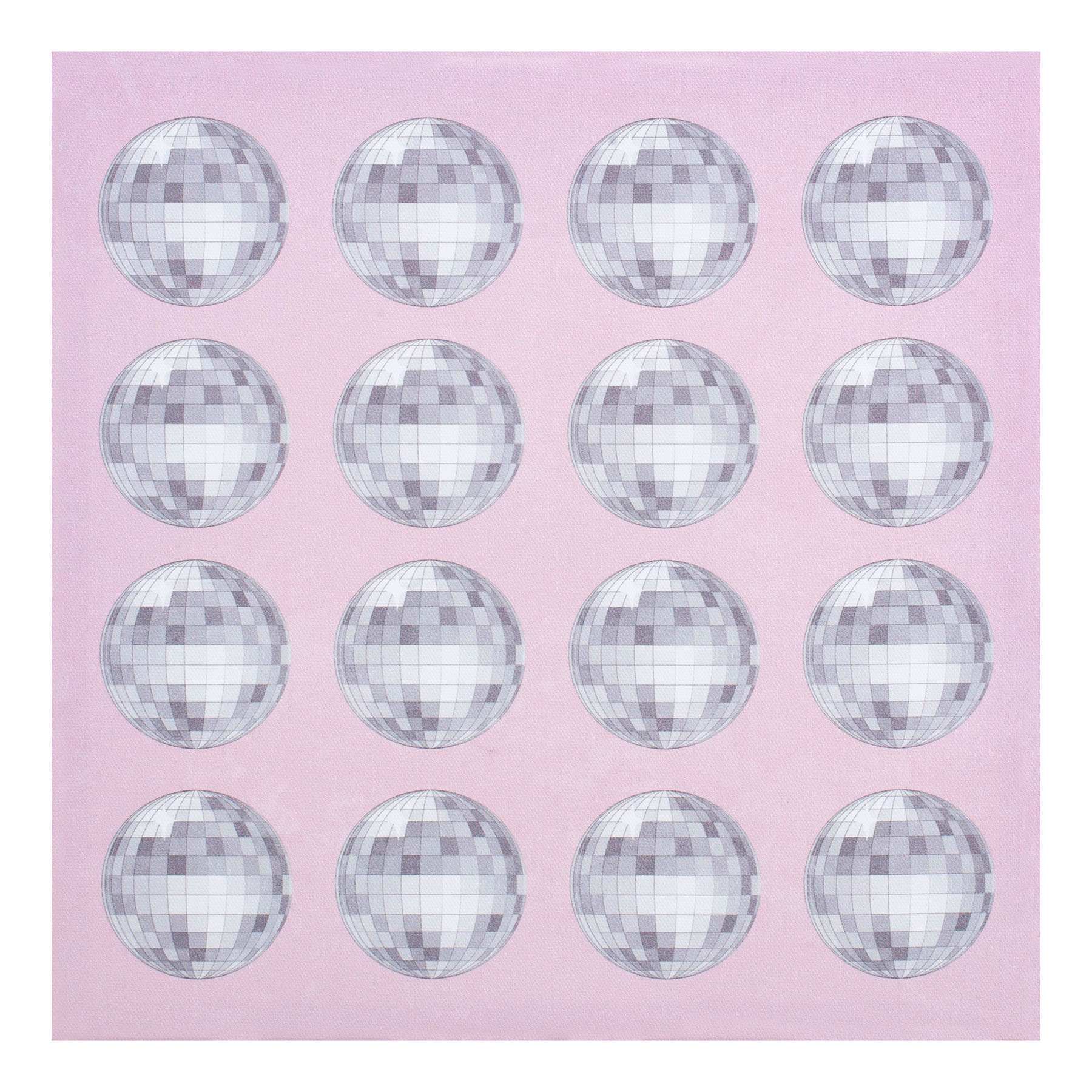 Disco Balls Print Canvas Wall Art, 12"
