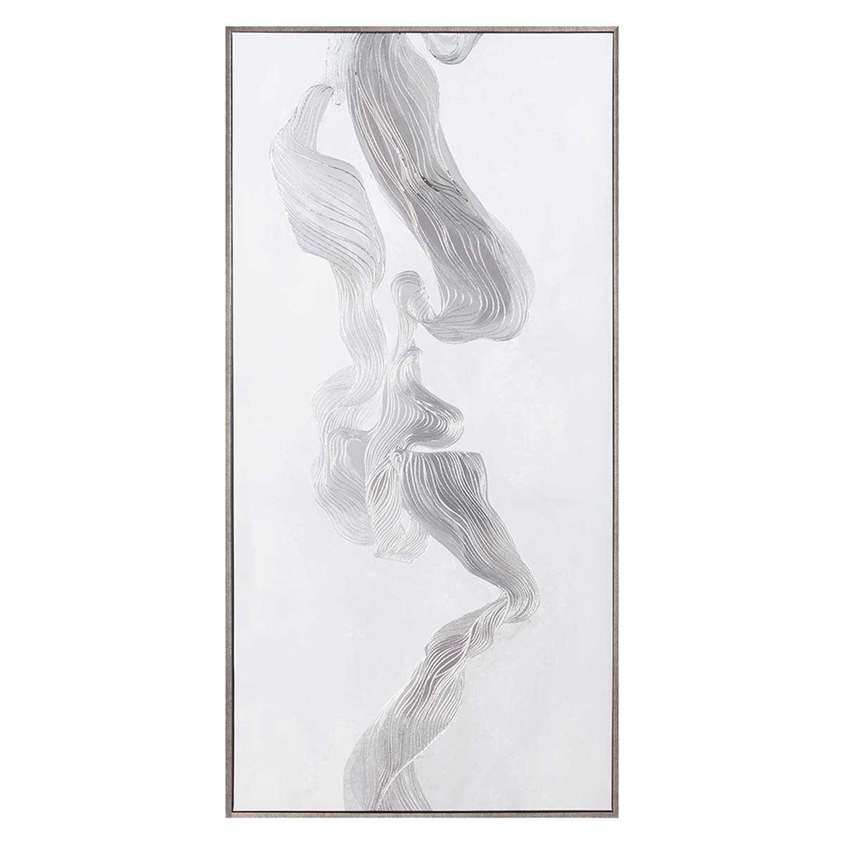 Found & Fable Framed Abstract Canvas Wall Art, 24x48