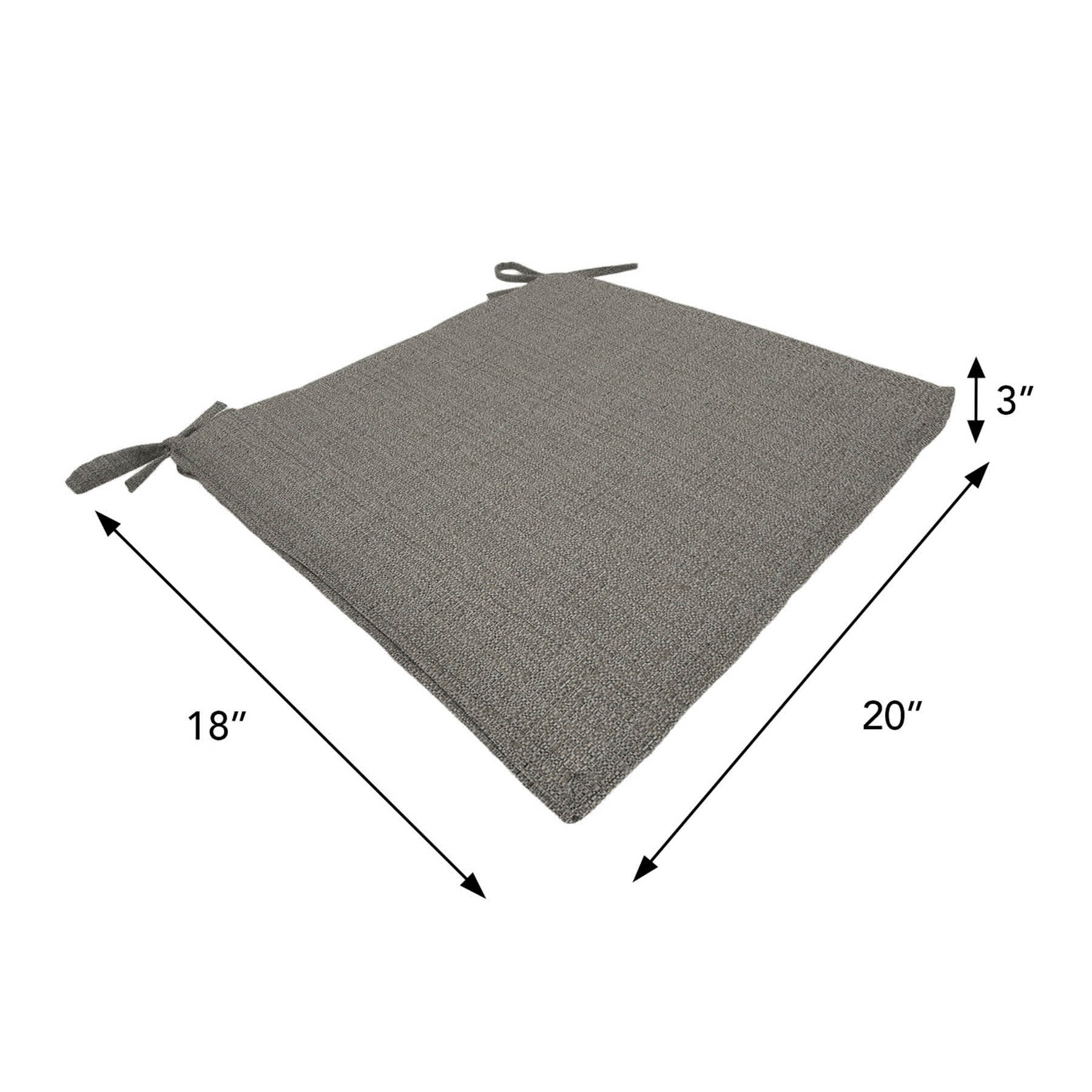 Fiddlestix Linen Premium Outdoor Square Seat Cushion