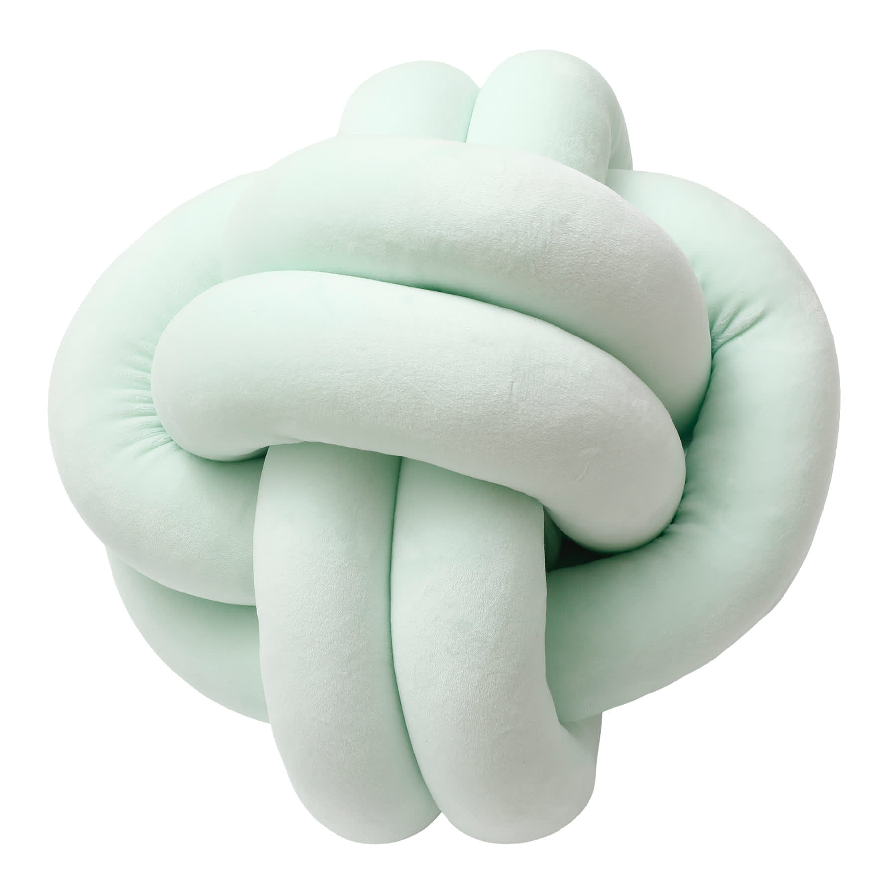 Mint Knot Shaped Throw Pillow, 12"