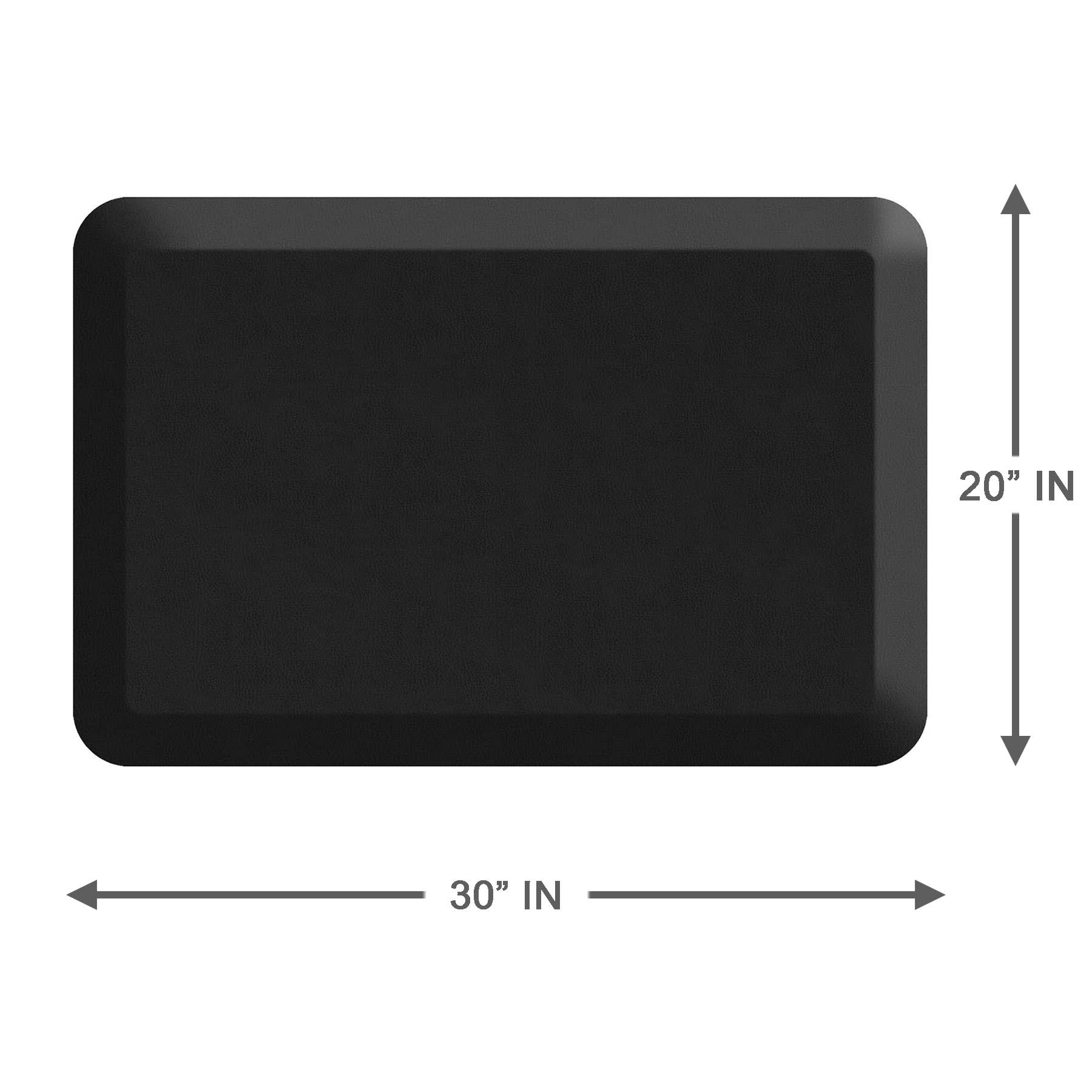 Black Gel Pro Kitchen Mat, 20x30