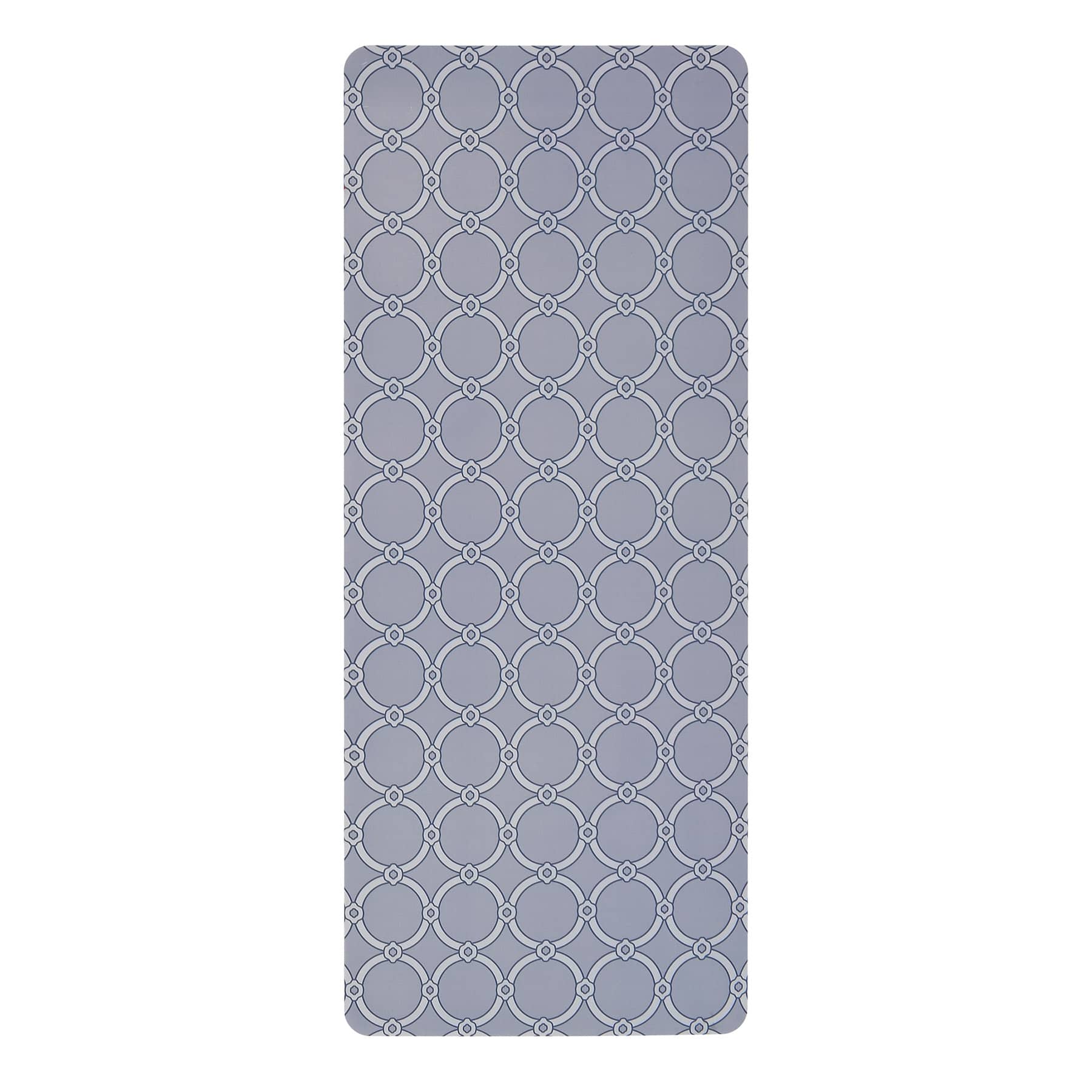 Providence Light Blue Trellis Printed Kitchen Runner, 24x60