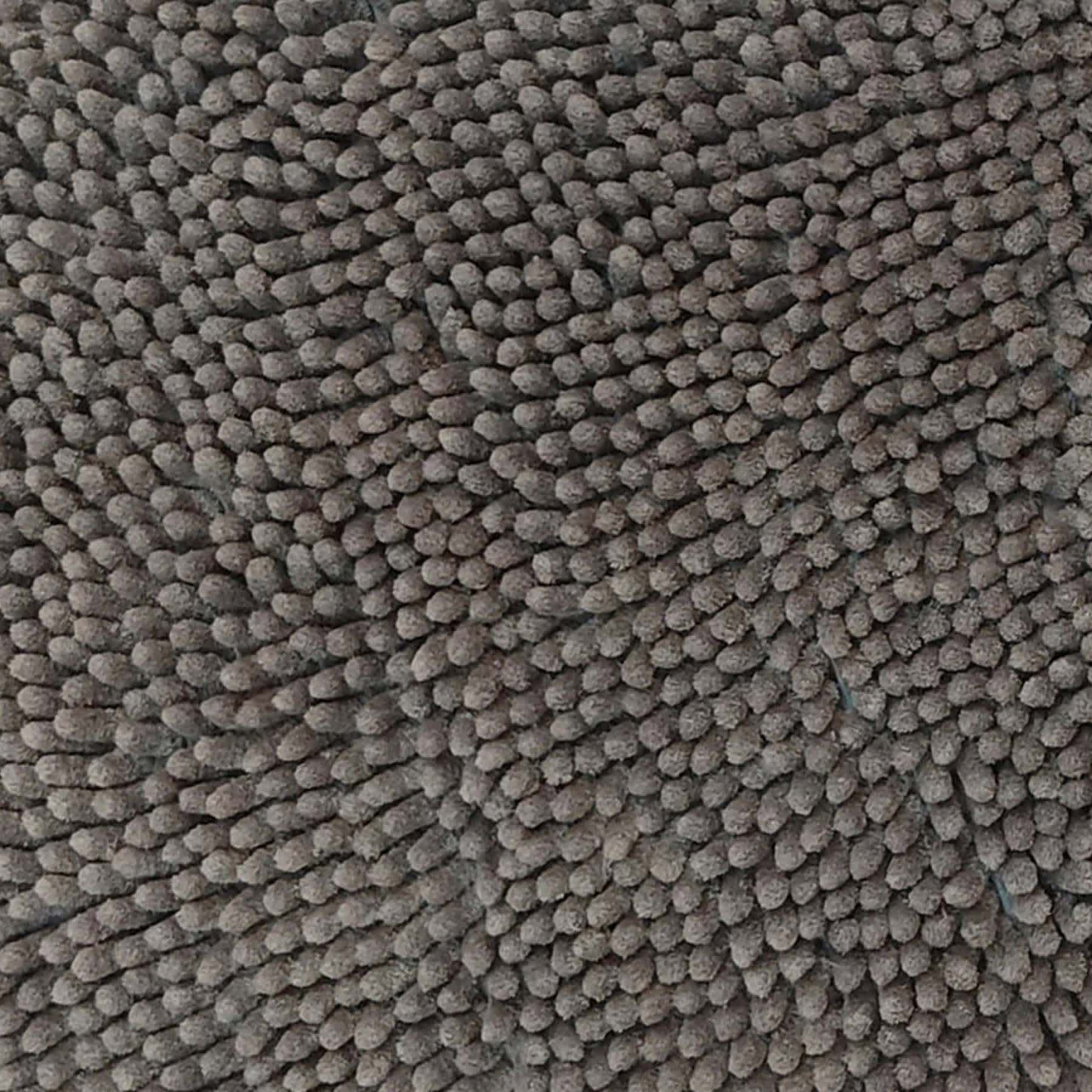 Essential Noodle Dark Grey Bath Rug, 17x24