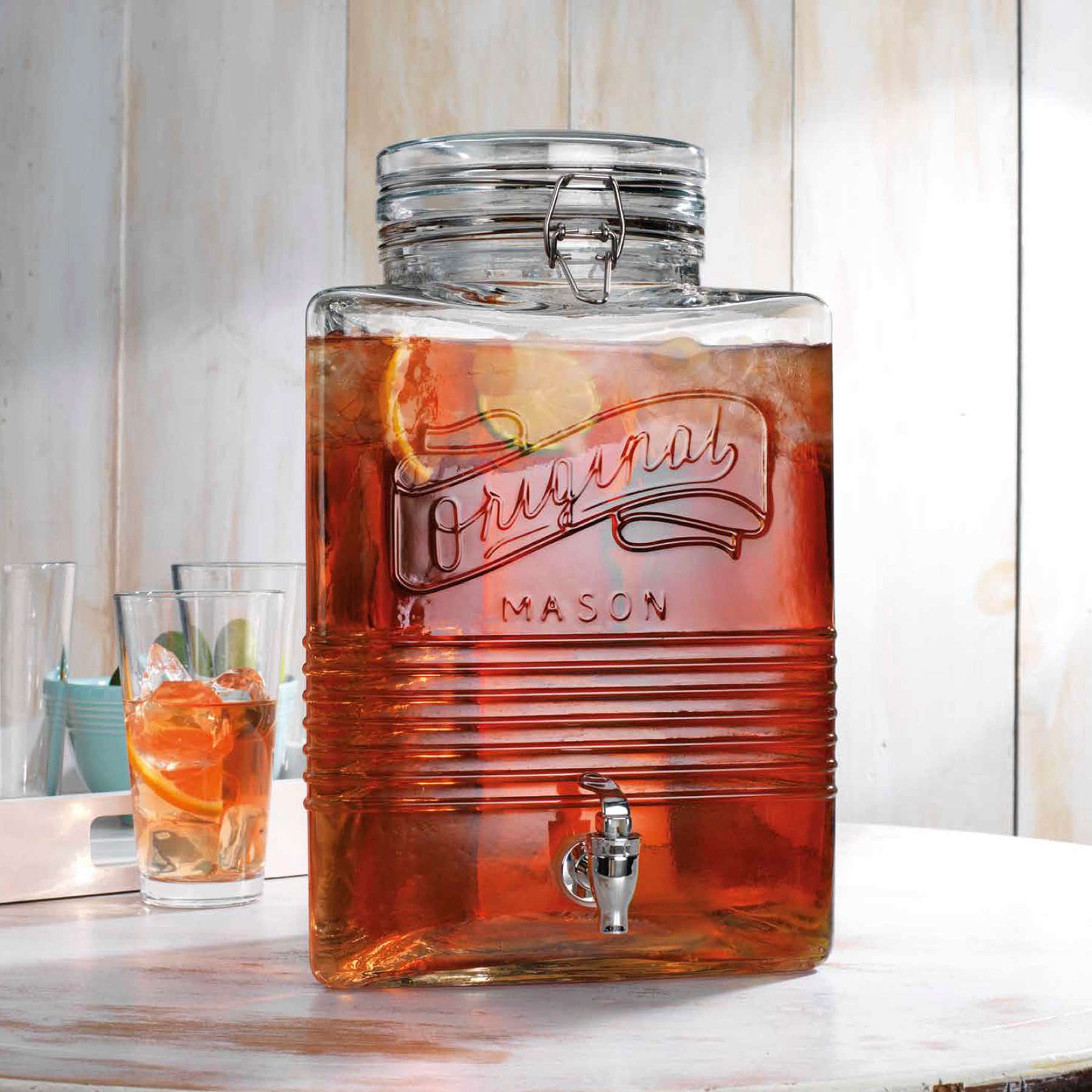 Original Mason 2-Gallon Triangle Beverage Dispenser