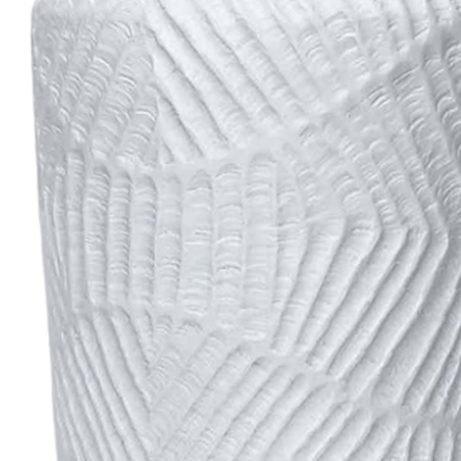 Found & Fable Tallado Tall White Outdoor Planter, 13.4"