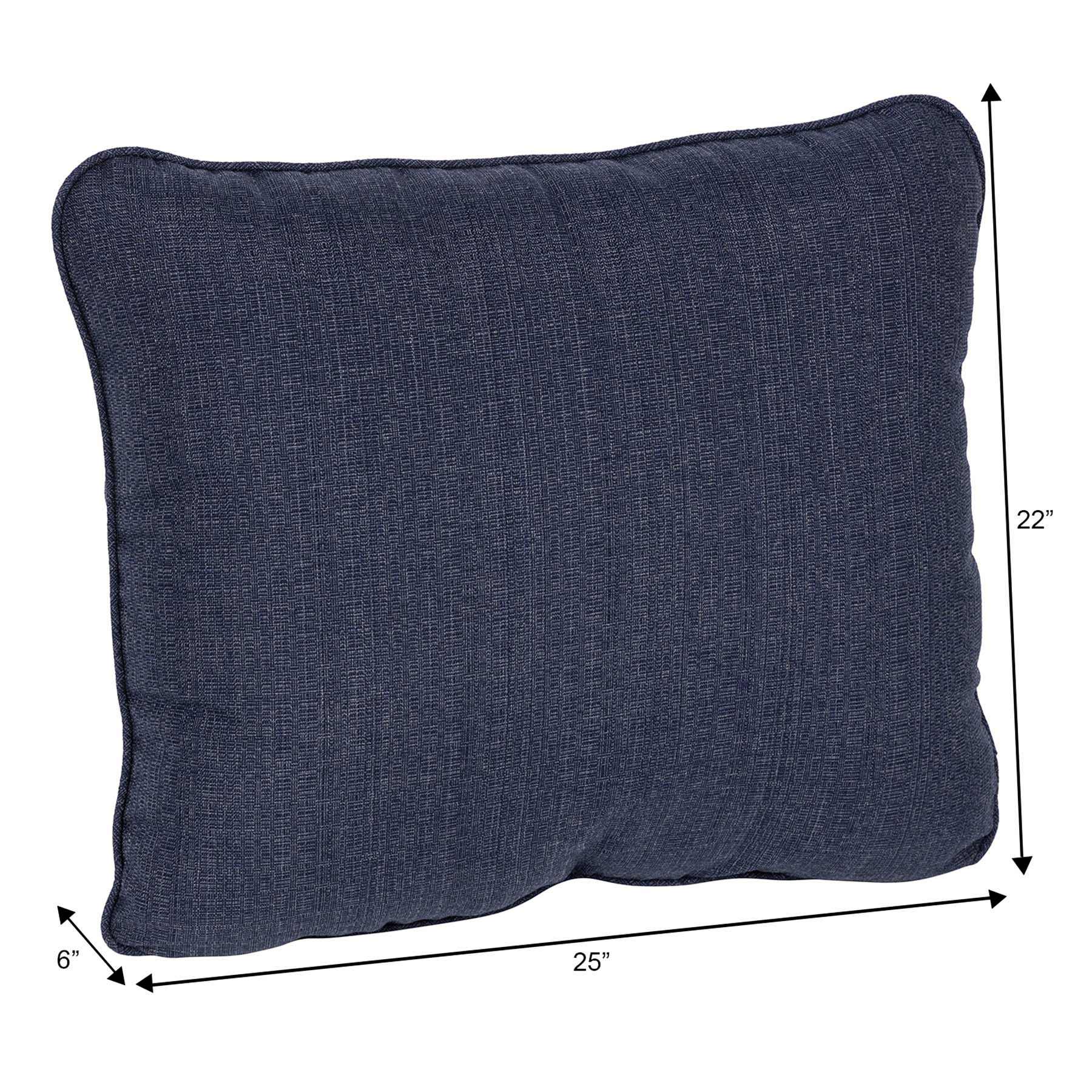 Wheaton Jacquard Premium Outdoor Corded Back Cushion