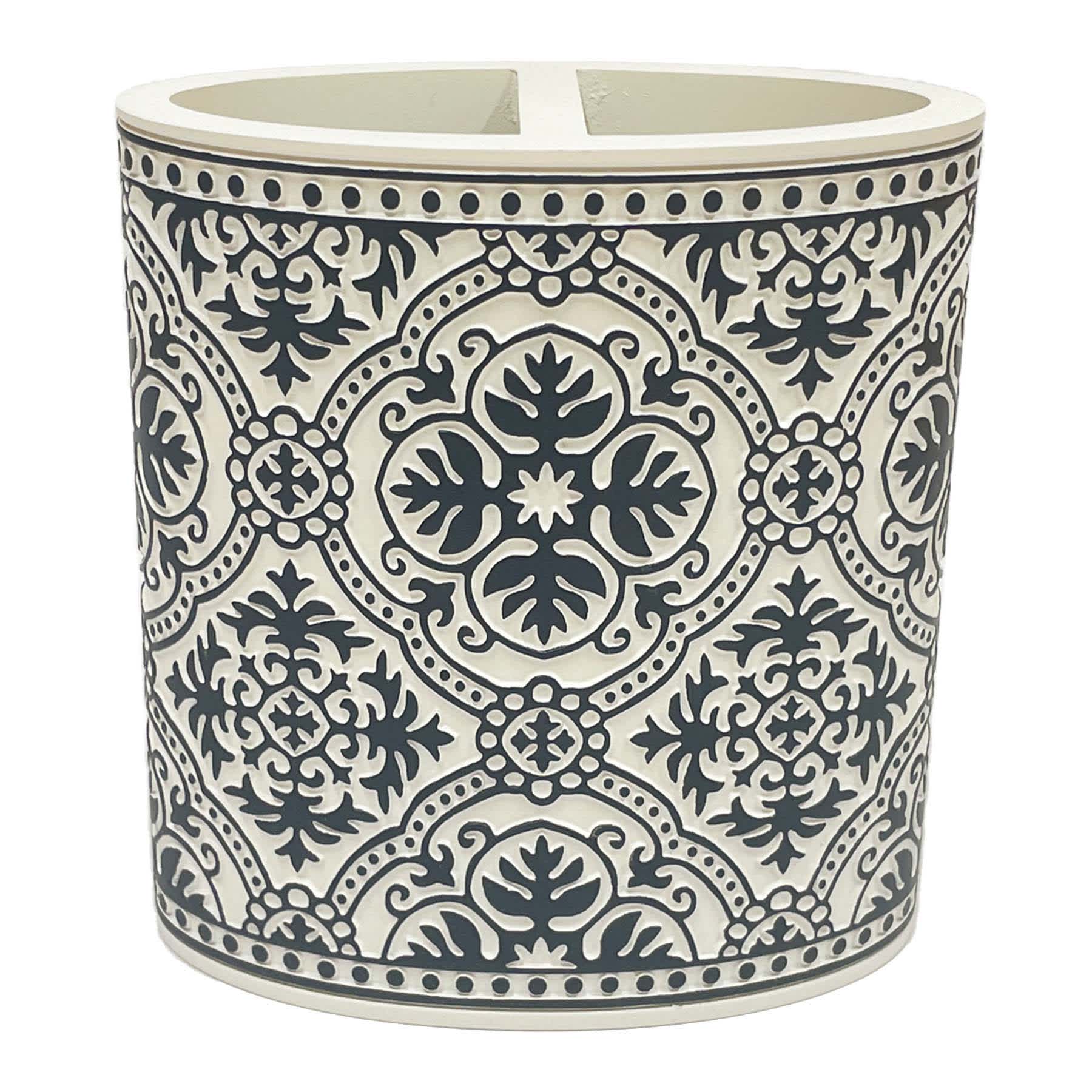 Found & Fable Hannah Black Toothbrush Holder, 4.5"