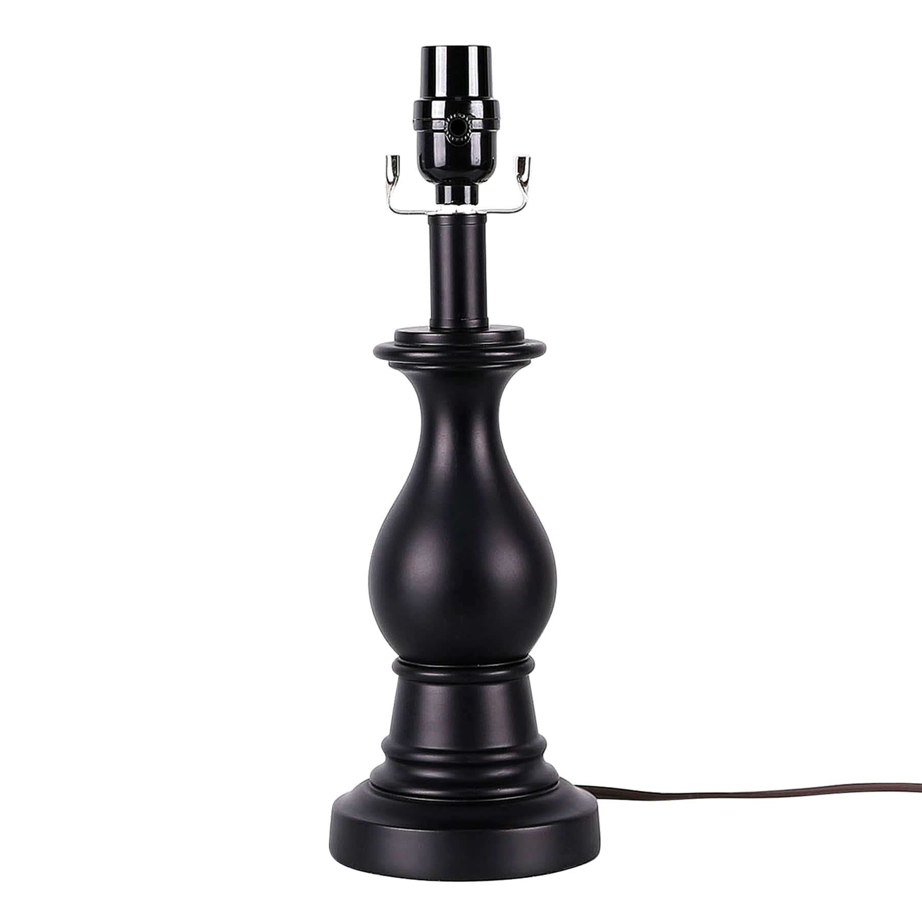 Black Stick Small Lamp Base, 14"