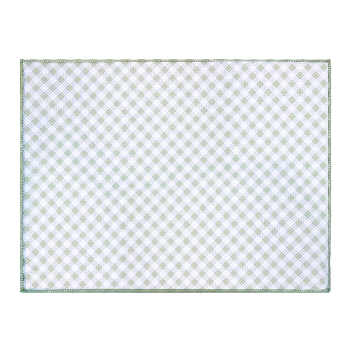 Green Check Print Drying Mat