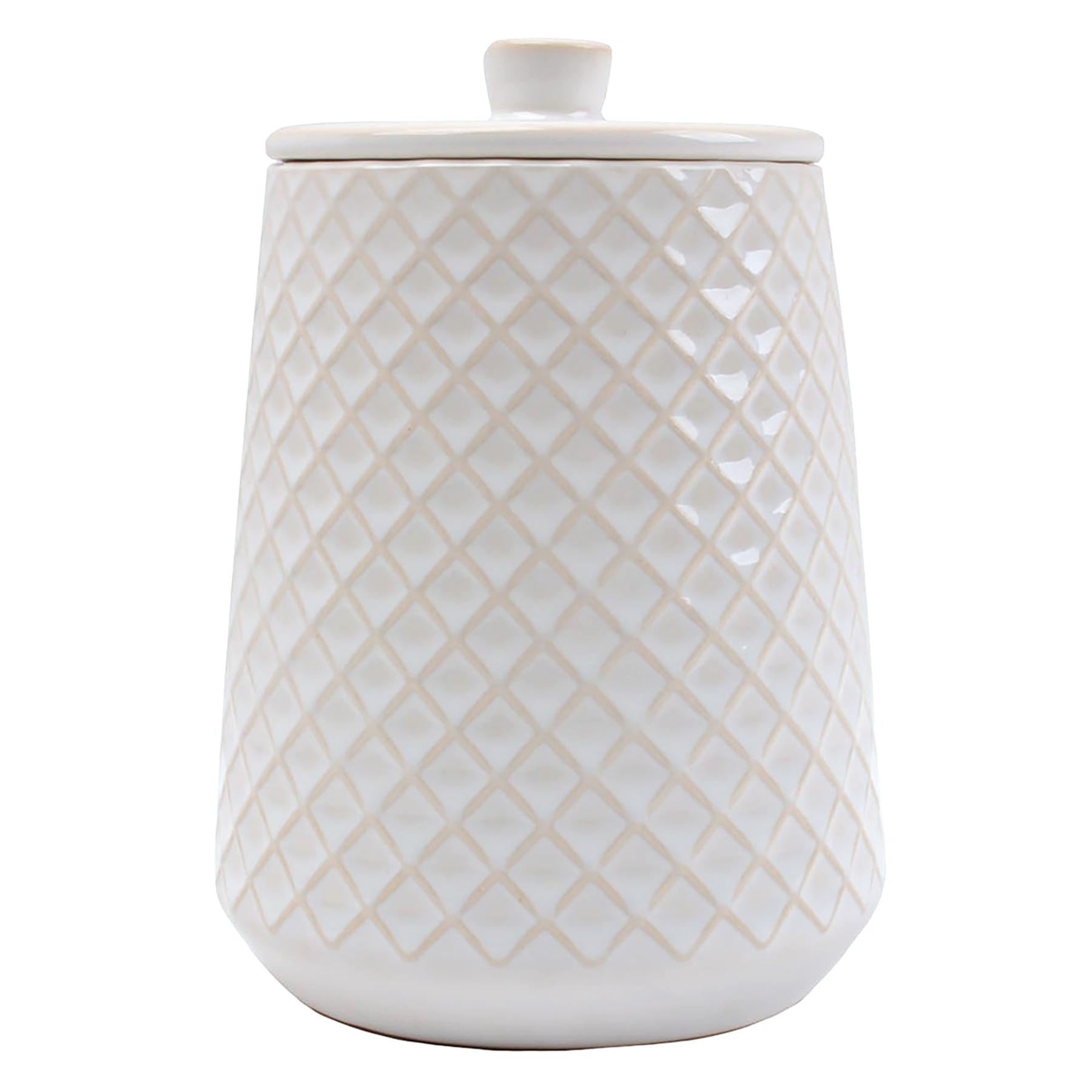 Honeybloom White Pasadena Canister, Small