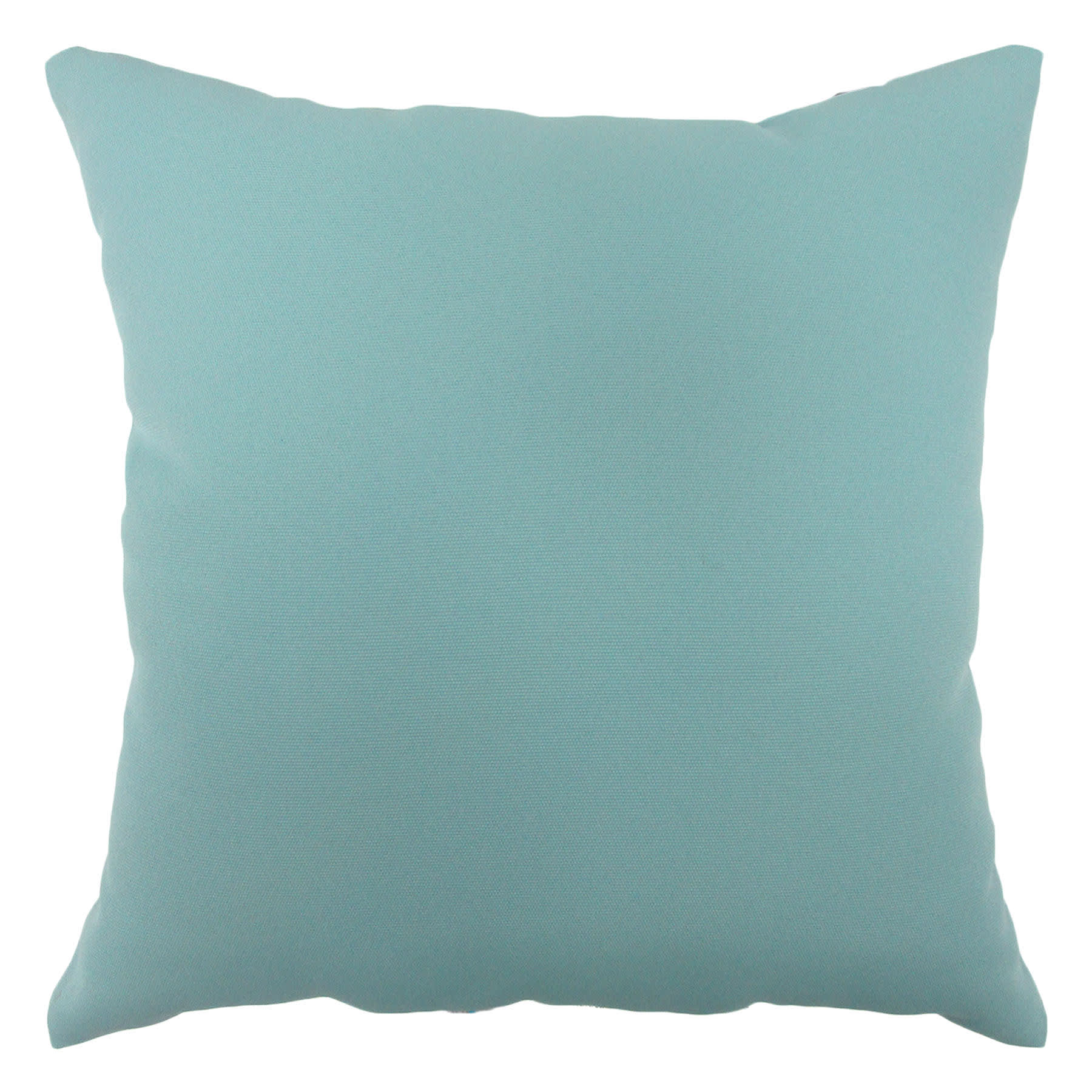 Canal Blue Canvas Square Outdoor Throw Pillow, 16"
