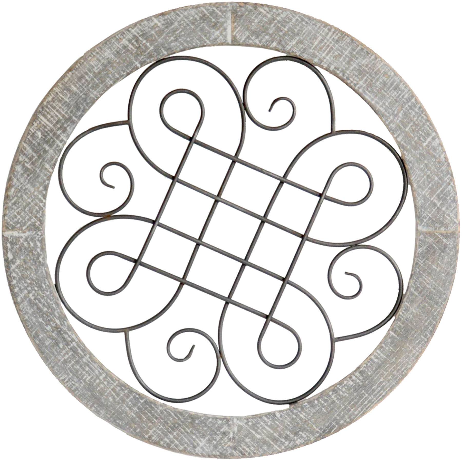 Wood & Metal Wall Decor, 24"