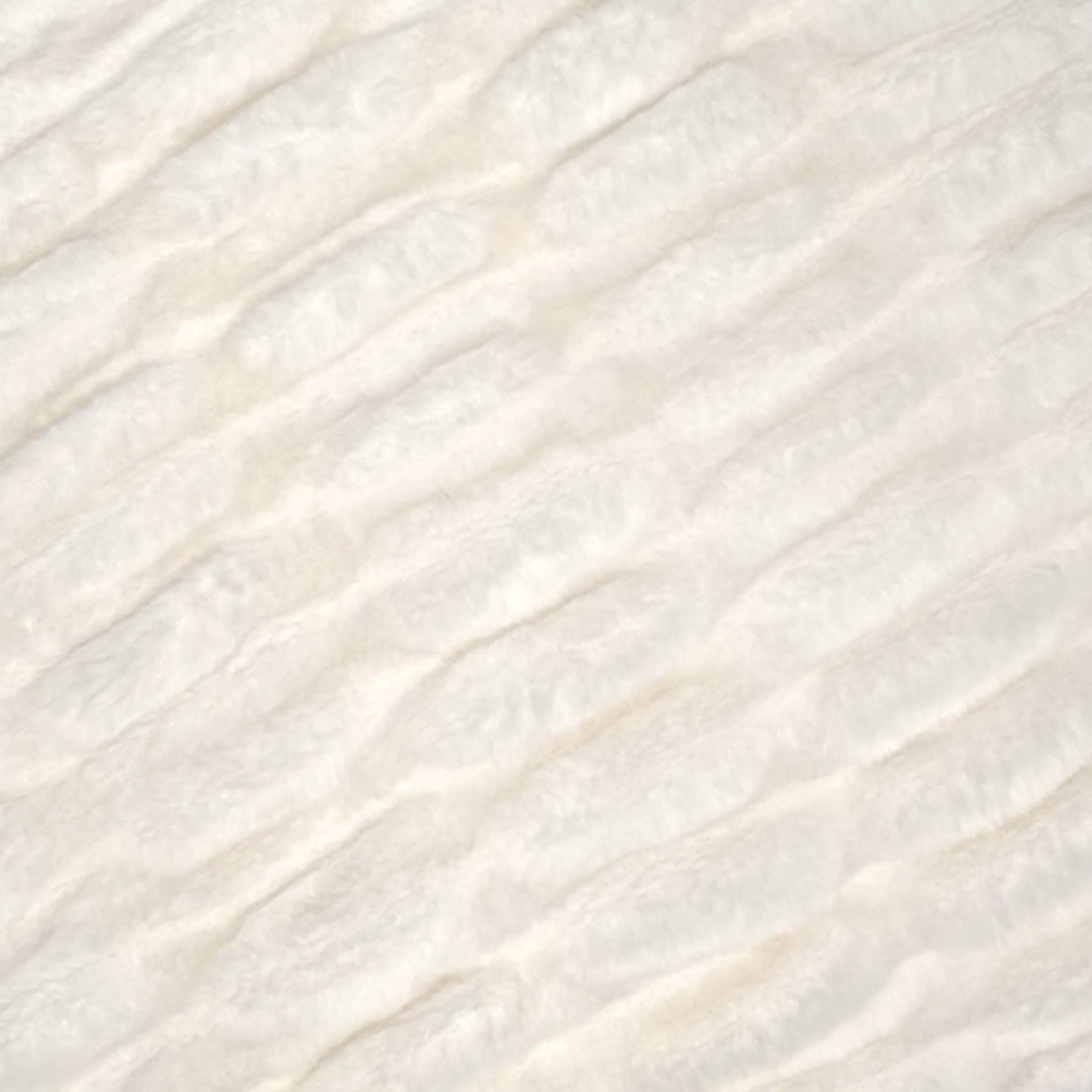 Beige Ruched Faux Fur Throw Pillow, 14x20