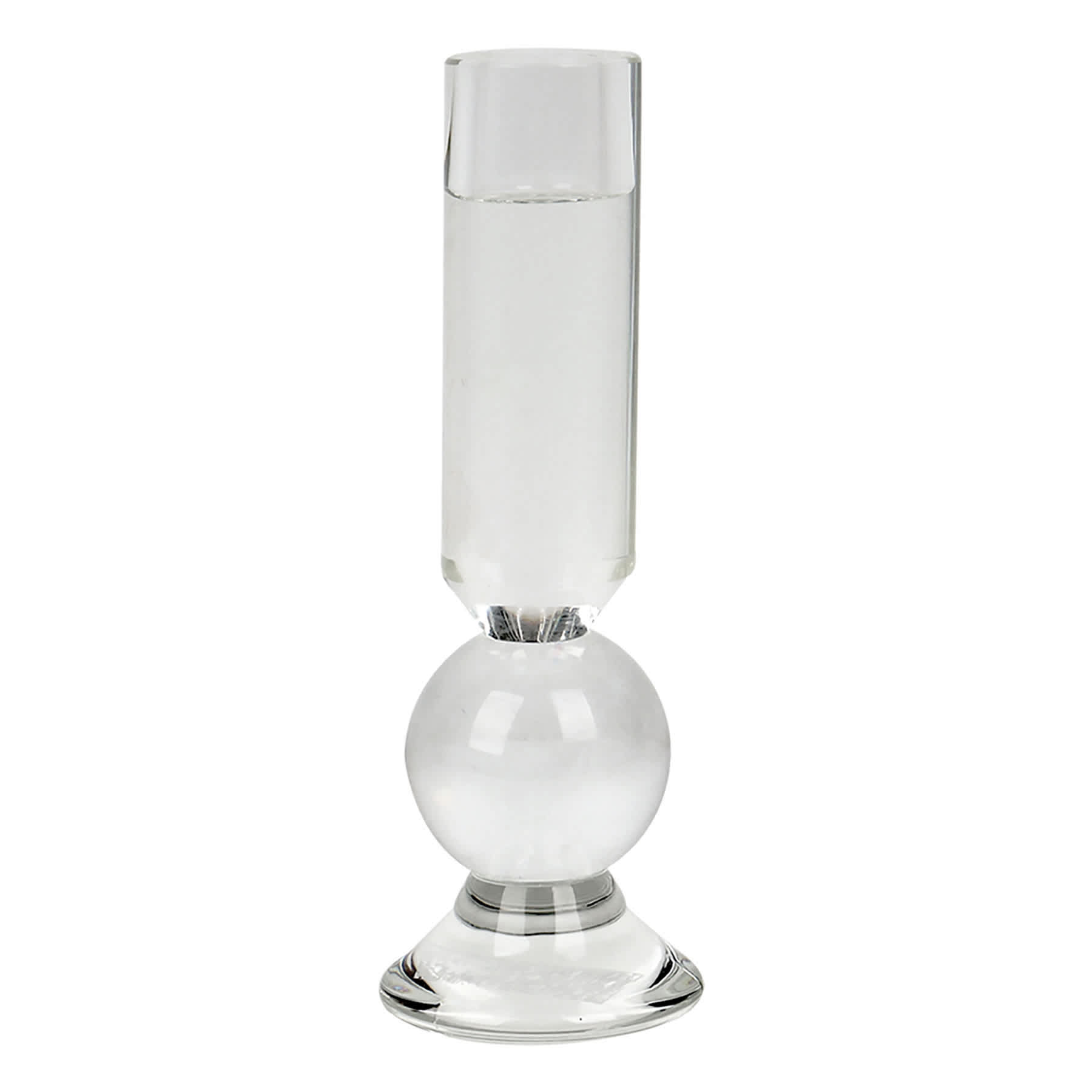 Crosby St. Crystal Glass Taper Candle Holder, 7"