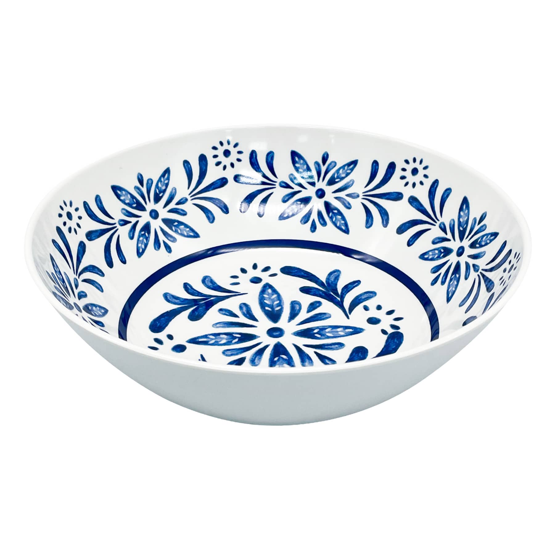 Large Blue Mosaic Serving Bowl, 10"
