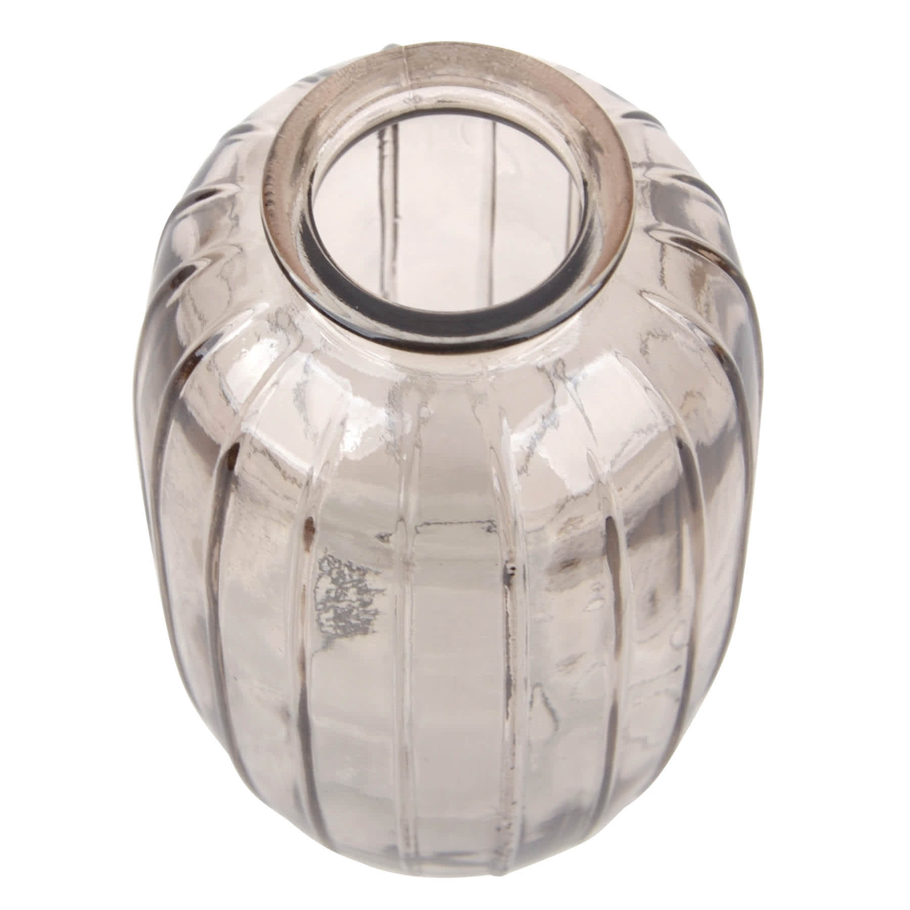 Grey Glass Bud Vase, 5"