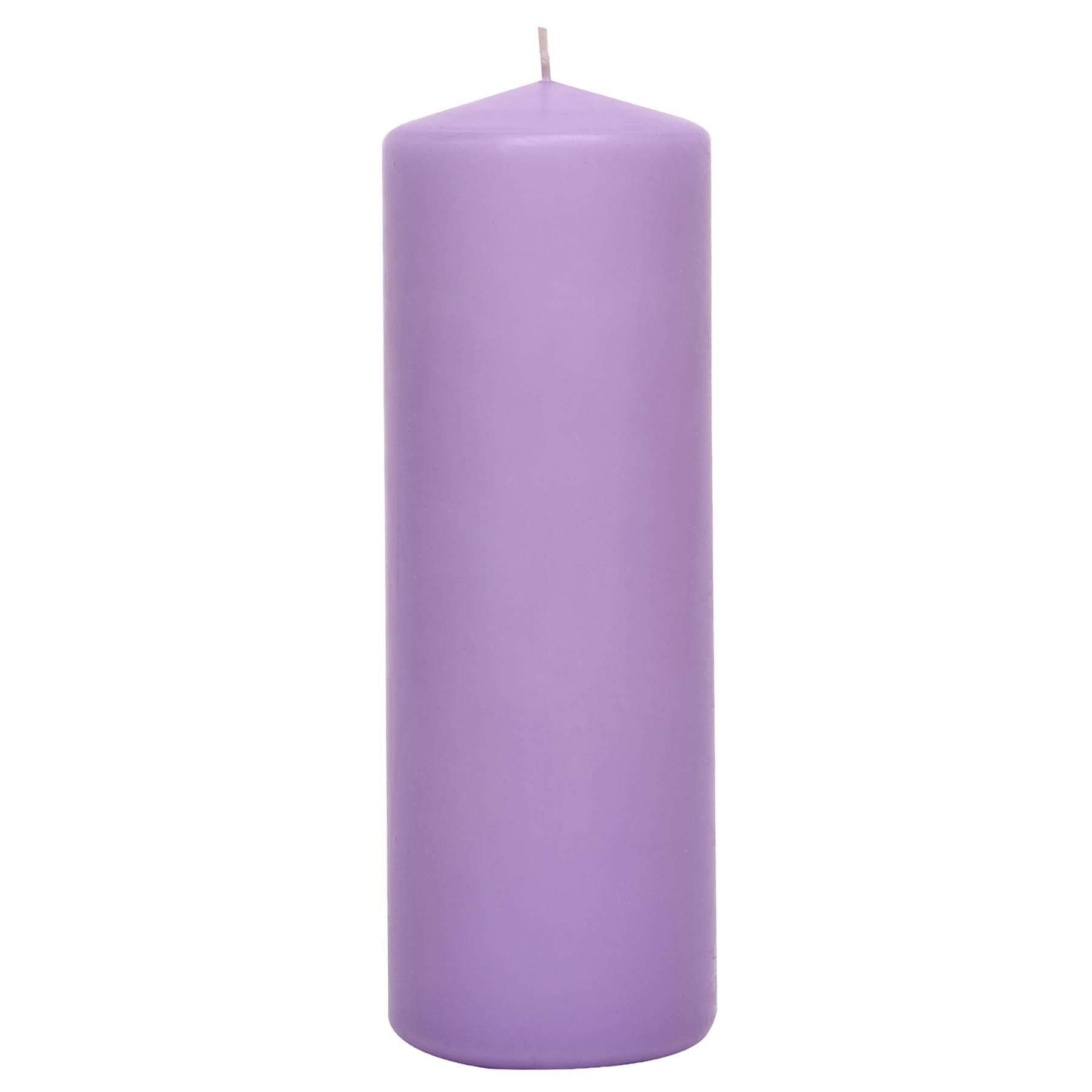 Purple Unscented Overdip Pillar Candle, 3x8