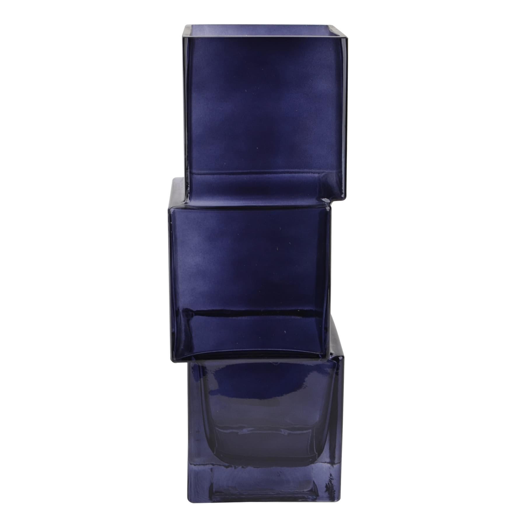 Crosby St. Navy Blue Glass Vase, 11"