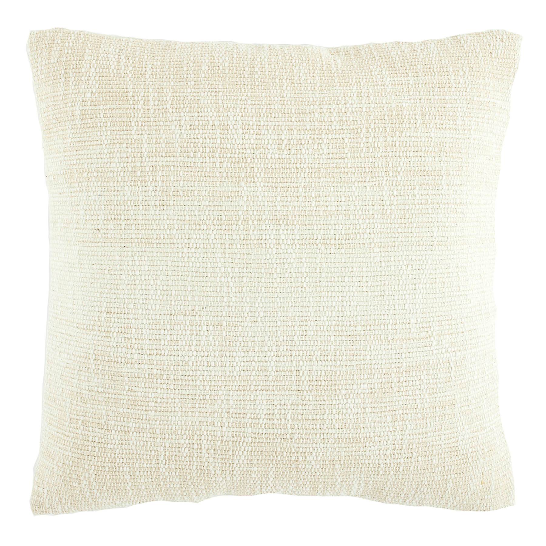 Milos White Throw Pillow, 18"
