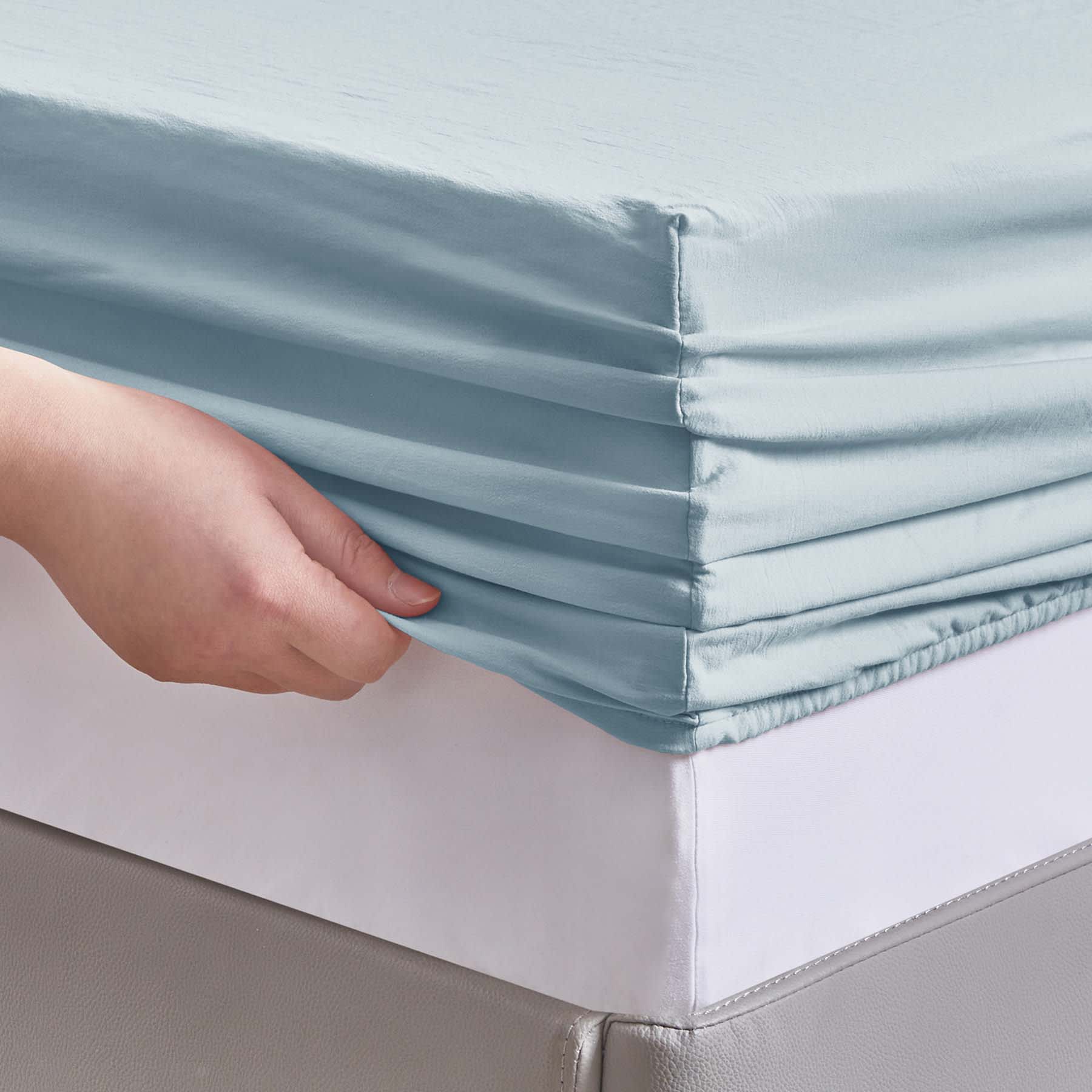 3-Piece Dusty Blue Super Soft Microfiber Sheet Set, Twin/Twin XL