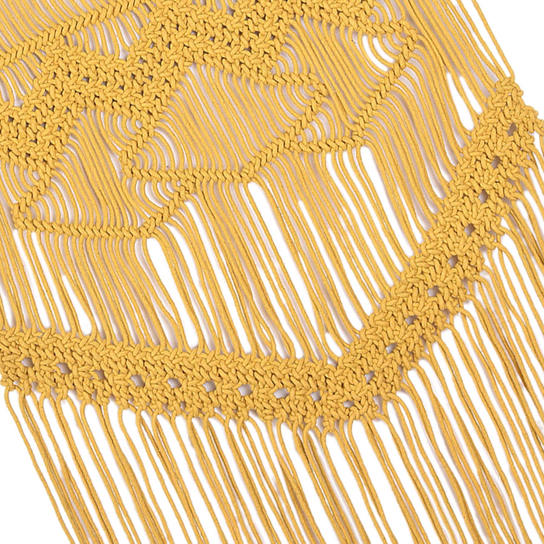Yellow Macrame Wall Decor, 20x30