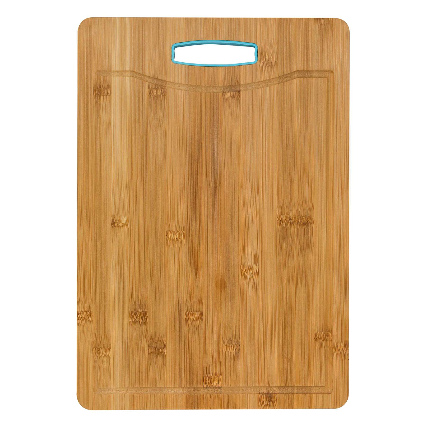 Bamboo Cutting Board with Silicone Handle, 11x8