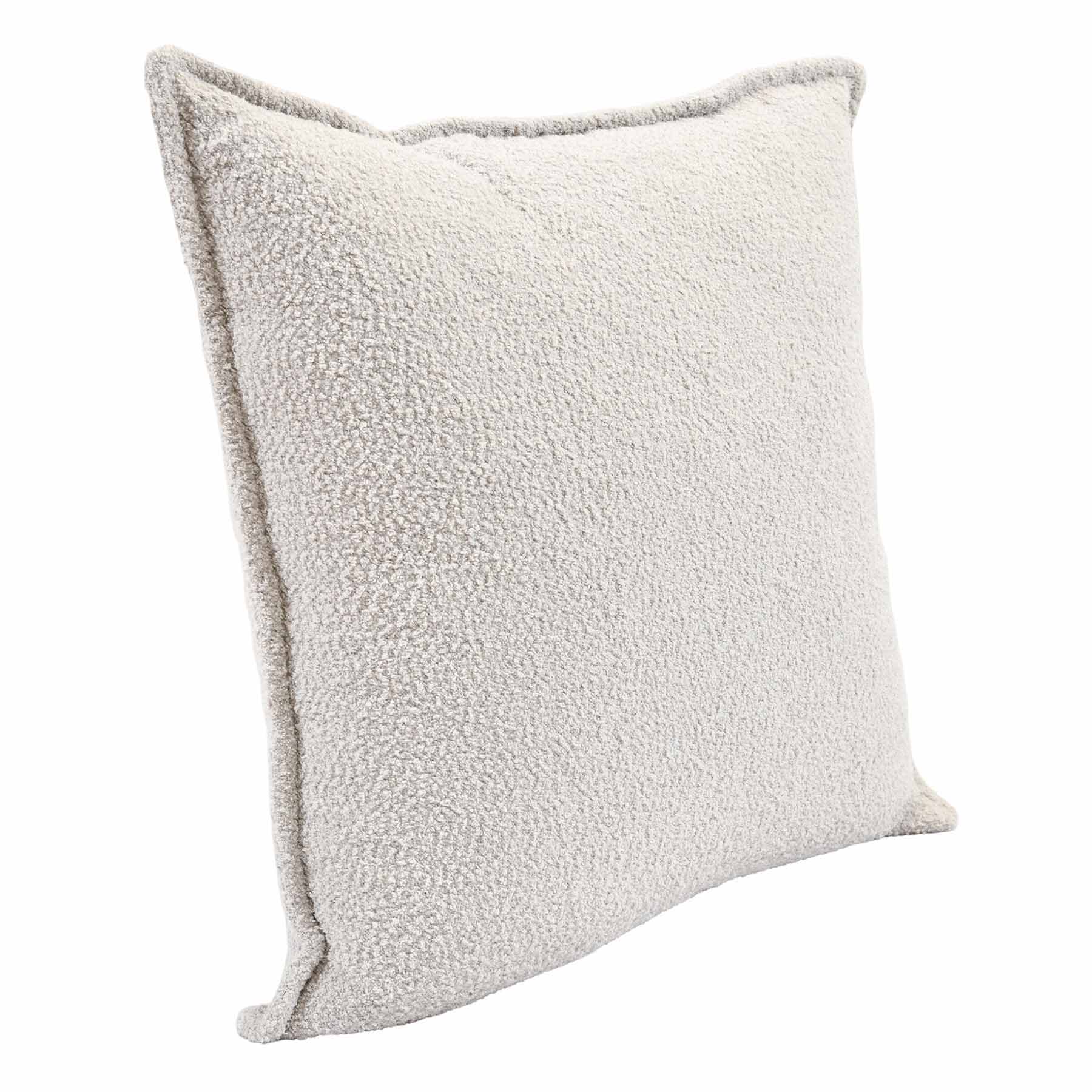 Crosby St. Grey Soft Textured Boucle Throw Pillow, 18"