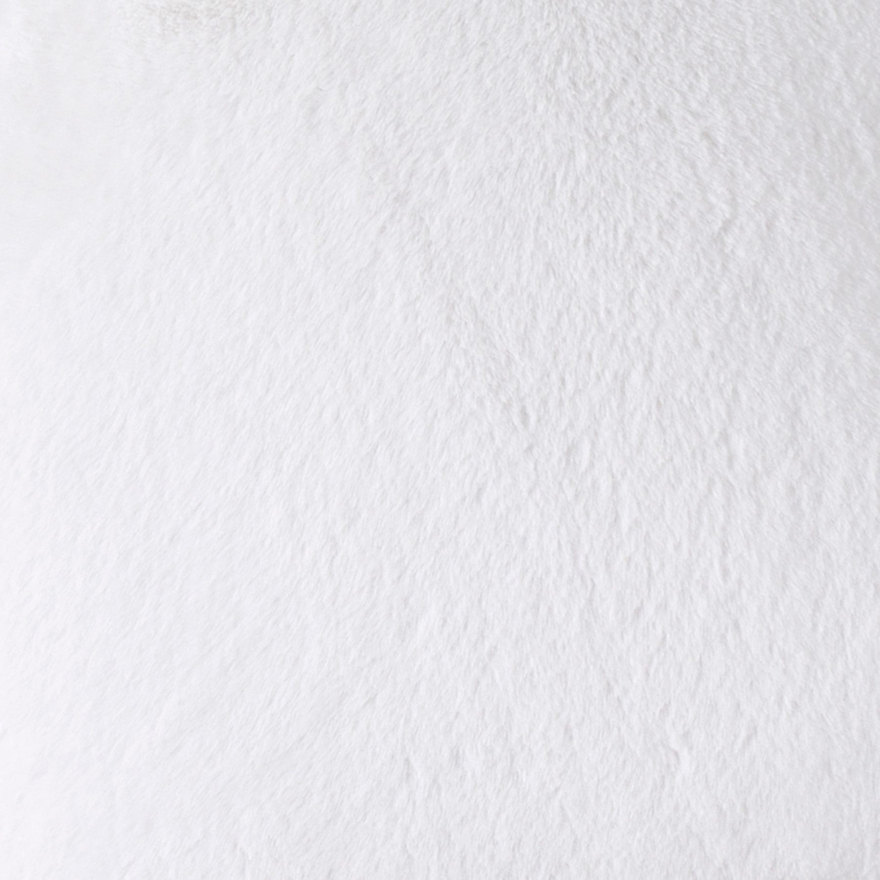 White Bristol Faux Fur Throw Blanket, 50x60