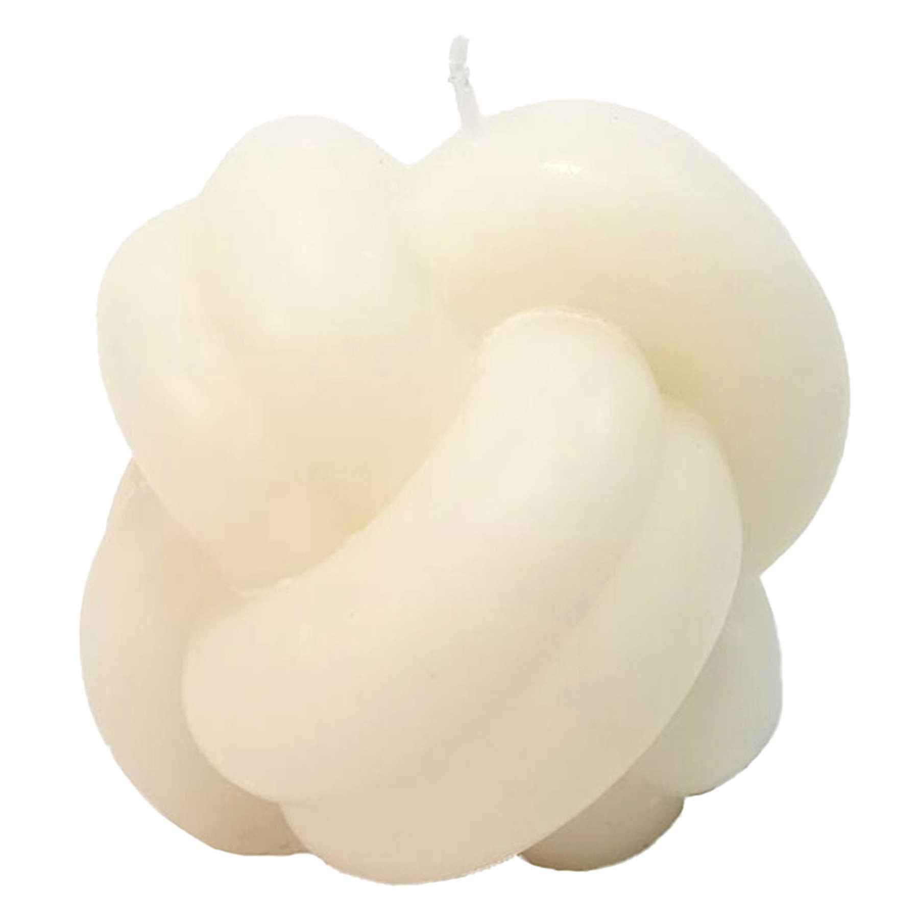 Crosby St. Cream Unscented Double Knot Candle, 4x3.5