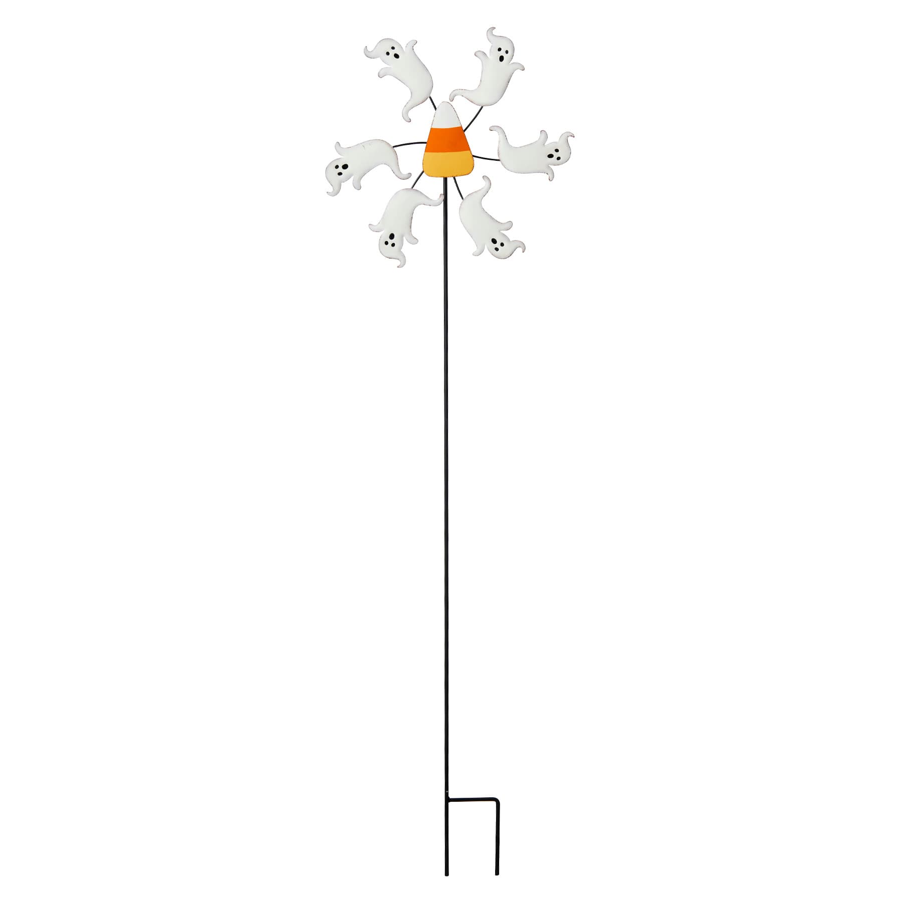Happy Haunting Spinning Ghost Yardstake, 48"