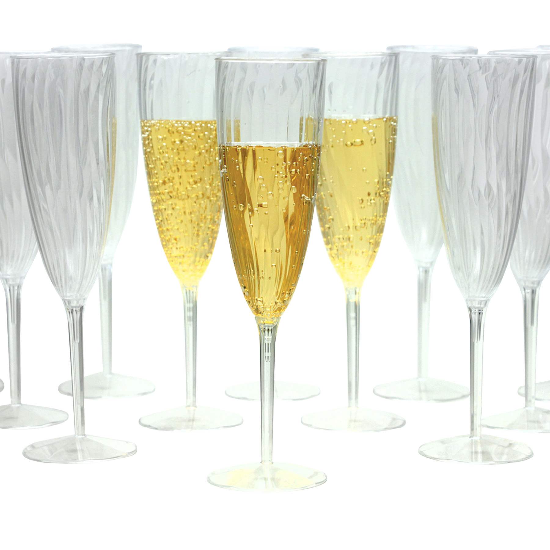 8-Count Clear Champagne Flute, 6oz
