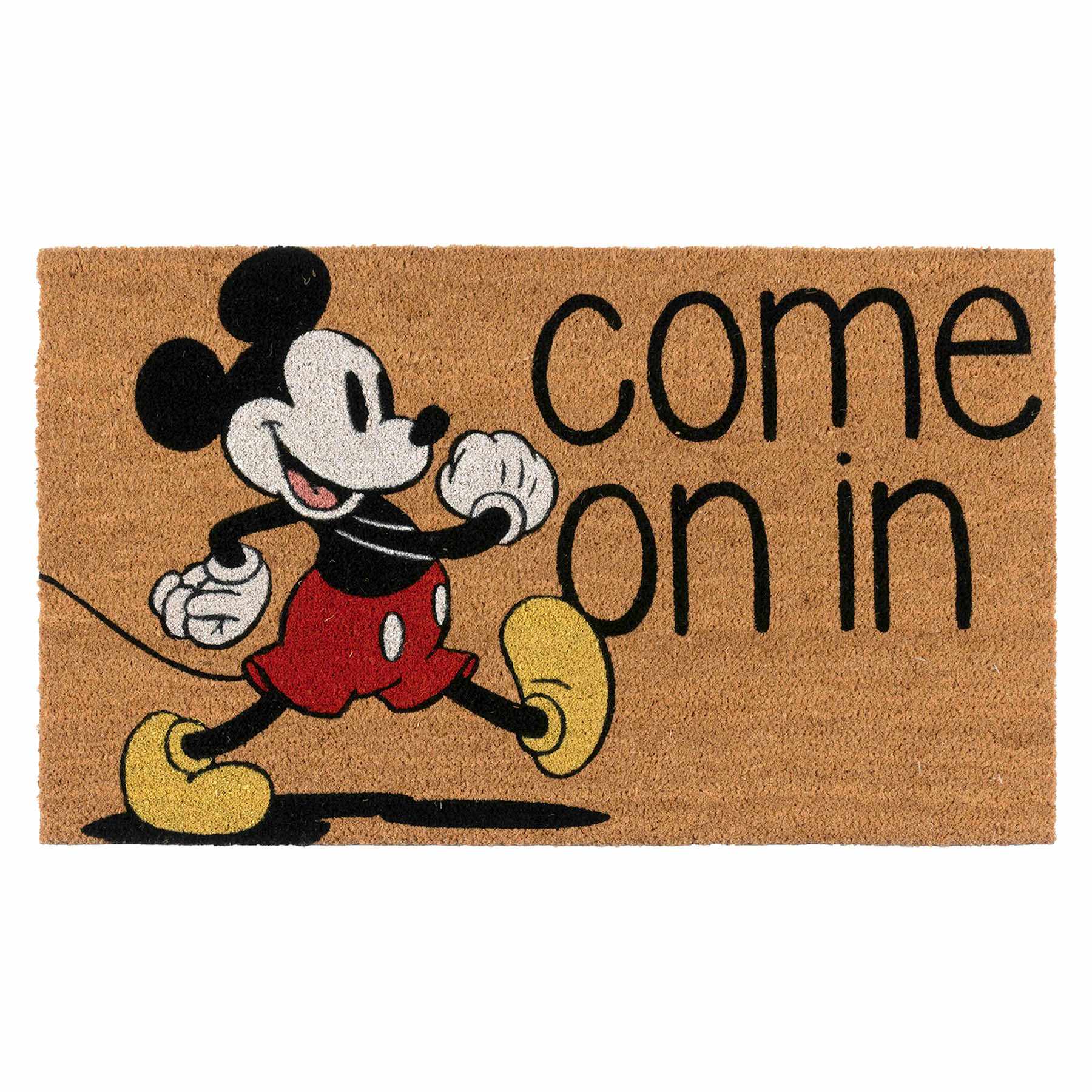 Mickey Come On In Coir Mat, 18x30
