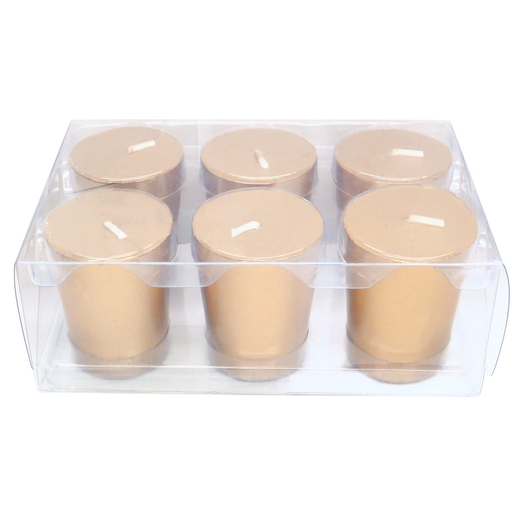 Willow Crossley 6-Pack Gold Unscented Votive Candles