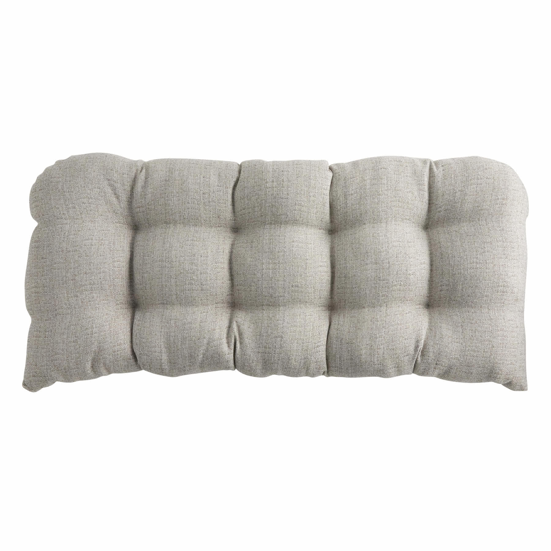 Fiddlestix Linen Premium Outdoor Wicker Settee Cushion