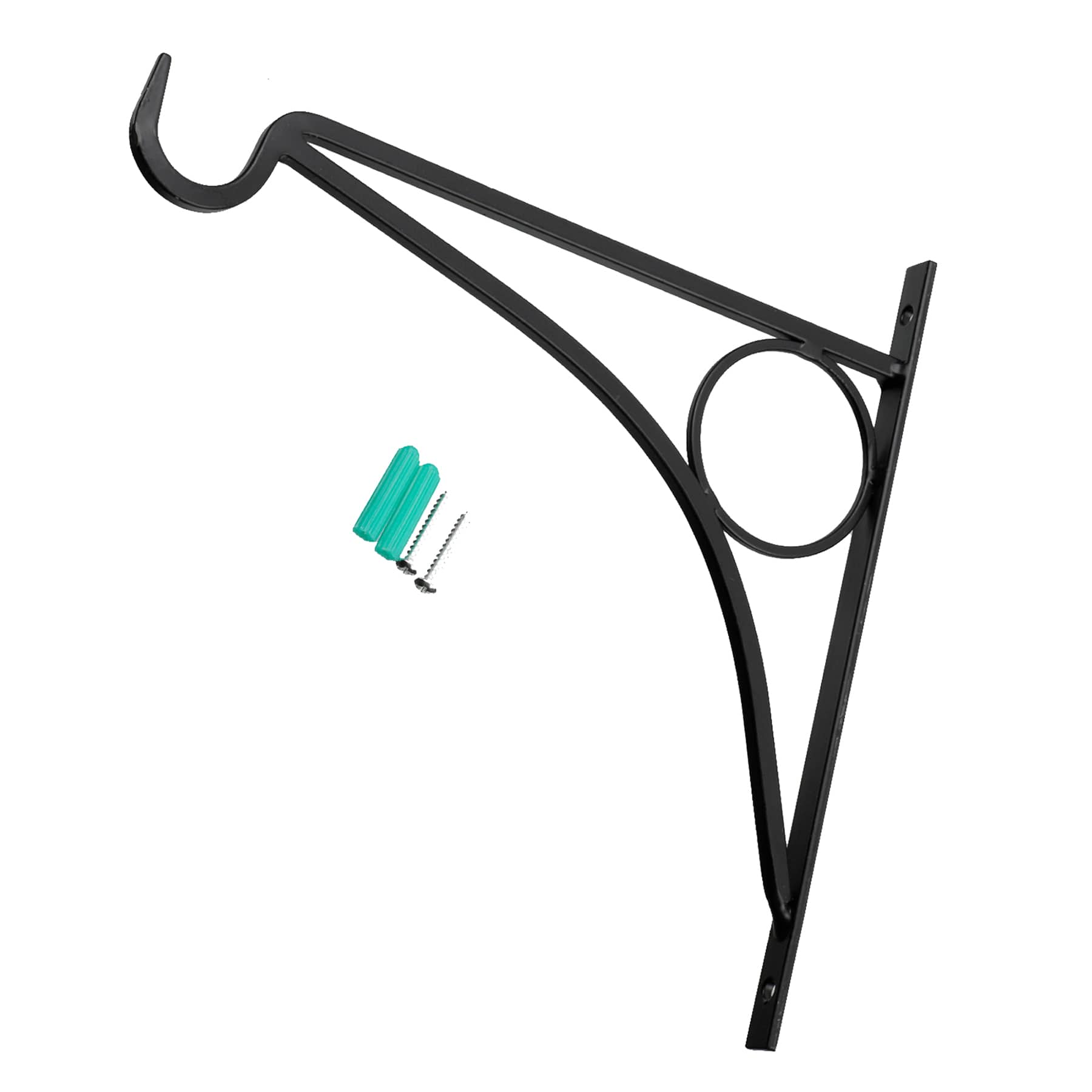 Garden Planter Hook, Satin Black