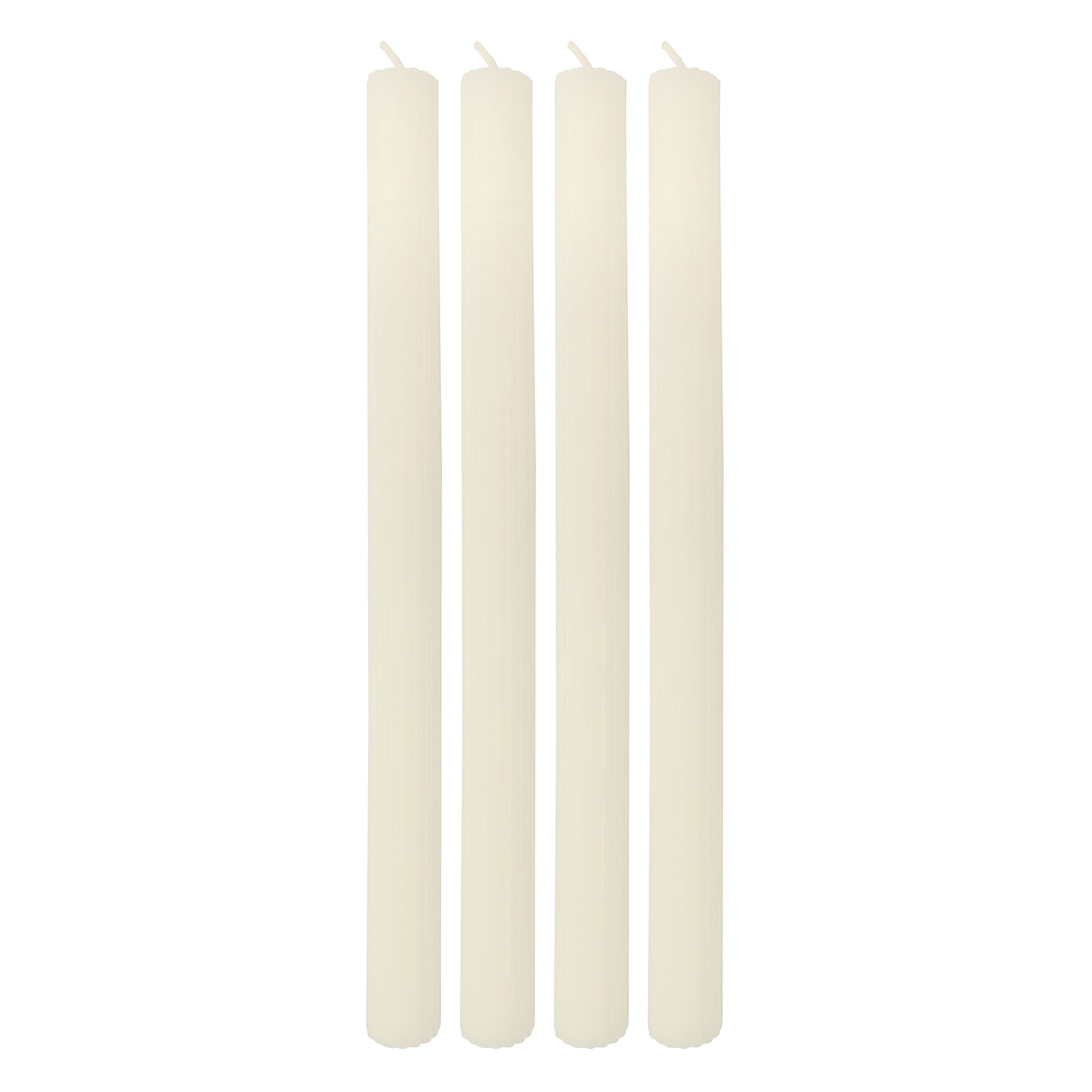 Tracey Boyd 4-Pack White Unscented Taper Candles, 10.24"