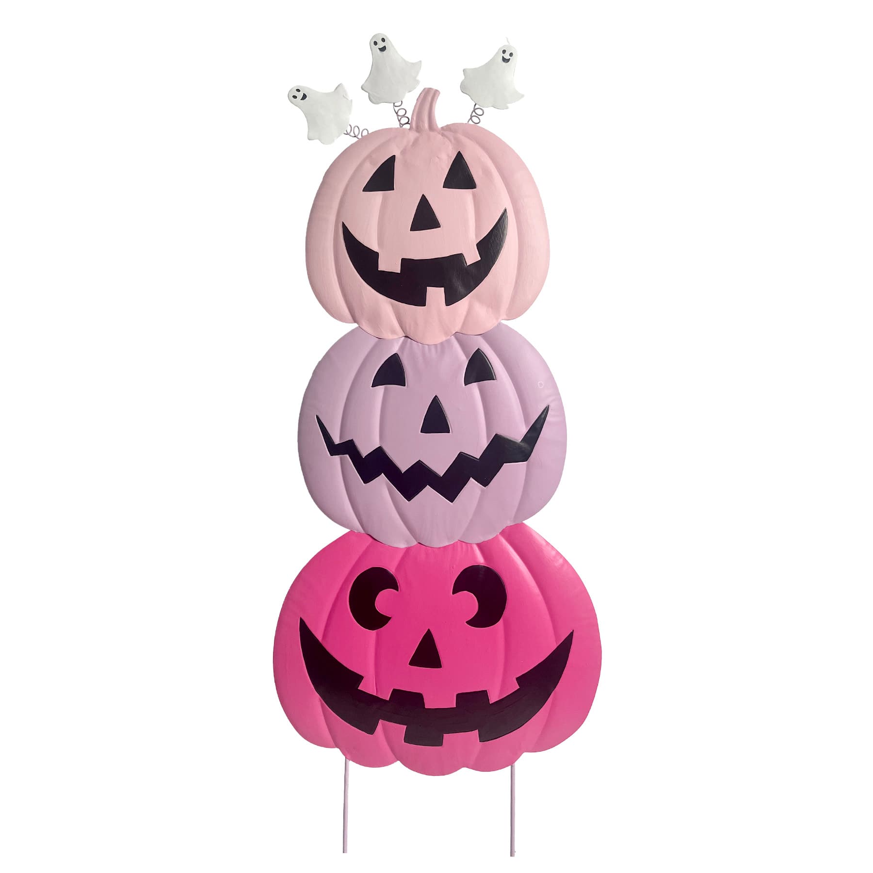 Happy Haunting Jack-o'-Lantern Stack Yardstake, 42"
