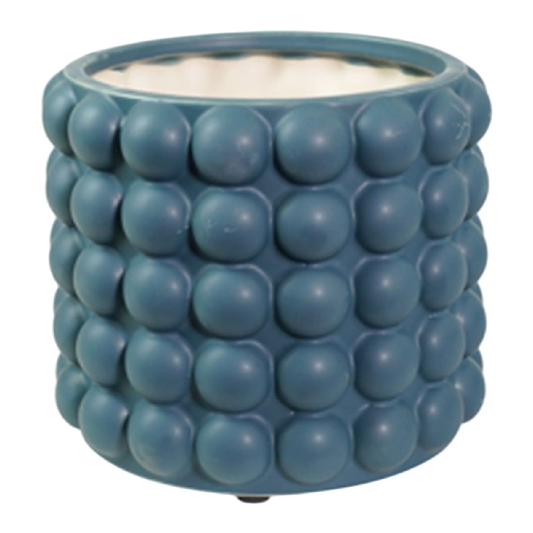 Indoor Navy Blue Bubble Planter, Small