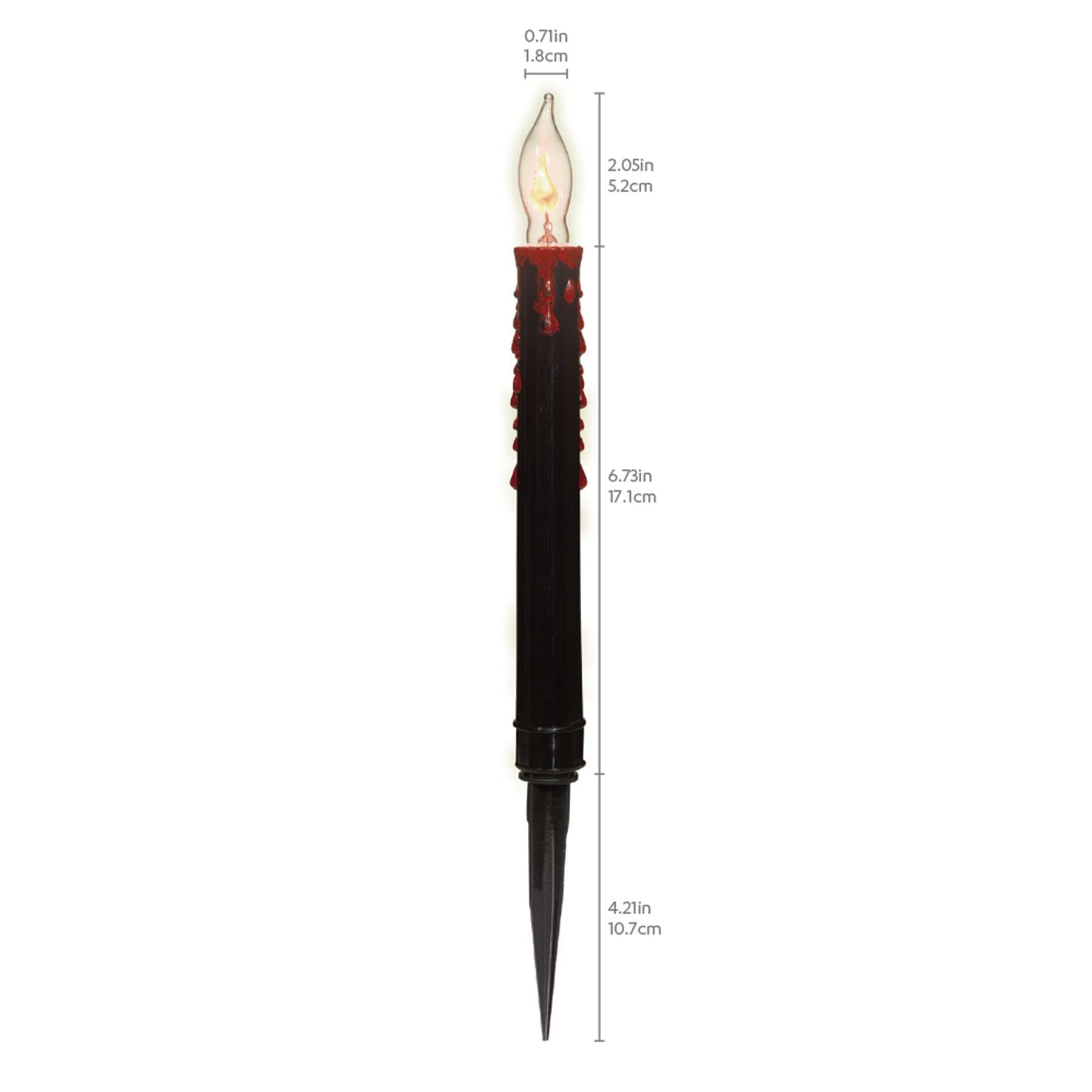 Set of 6 Halloween Corded Candle Lawn Stakes