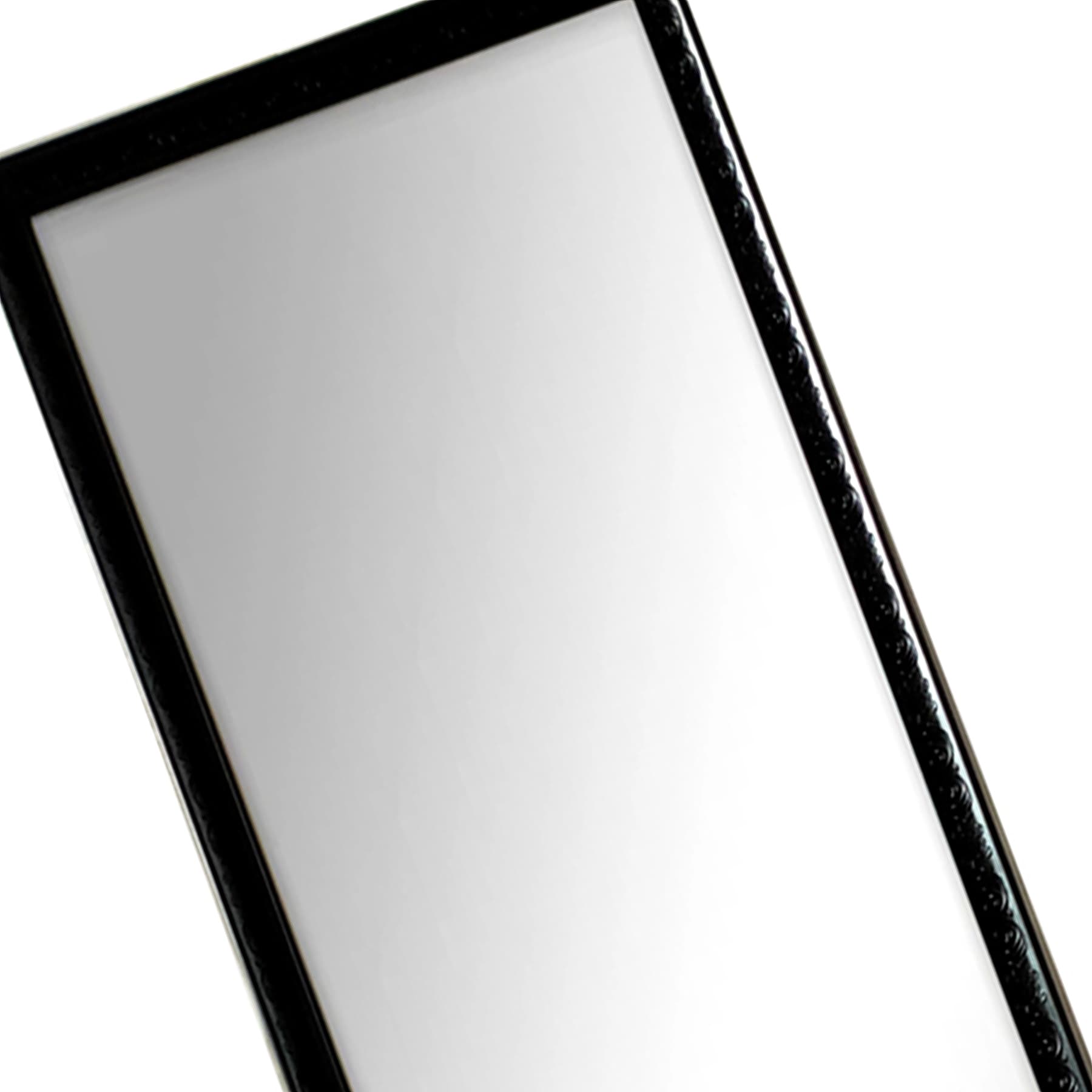 Black Ornate Leaner Mirror, 14x50