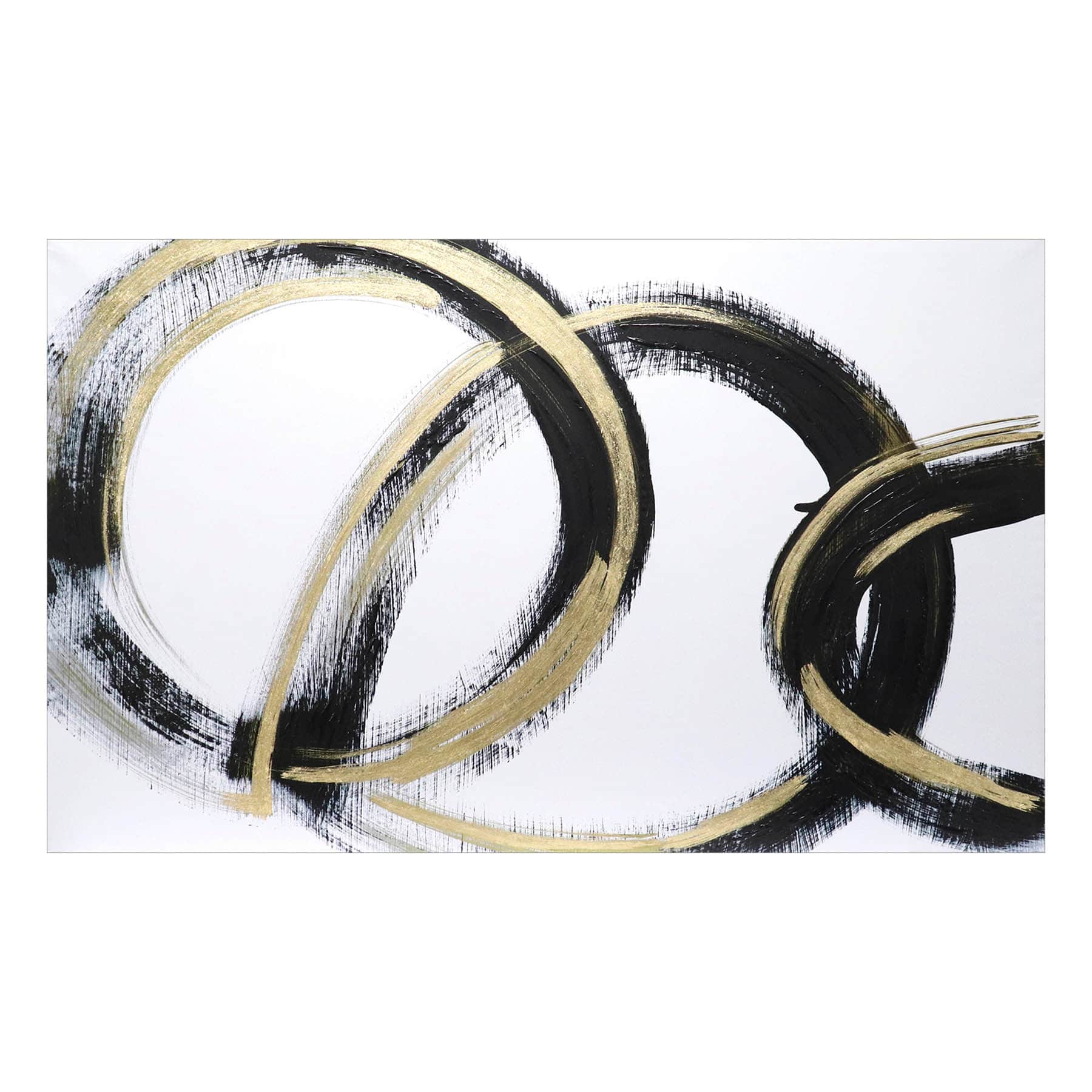 Crosby St Abstract Swirls Canvas Wall Art, 36x60