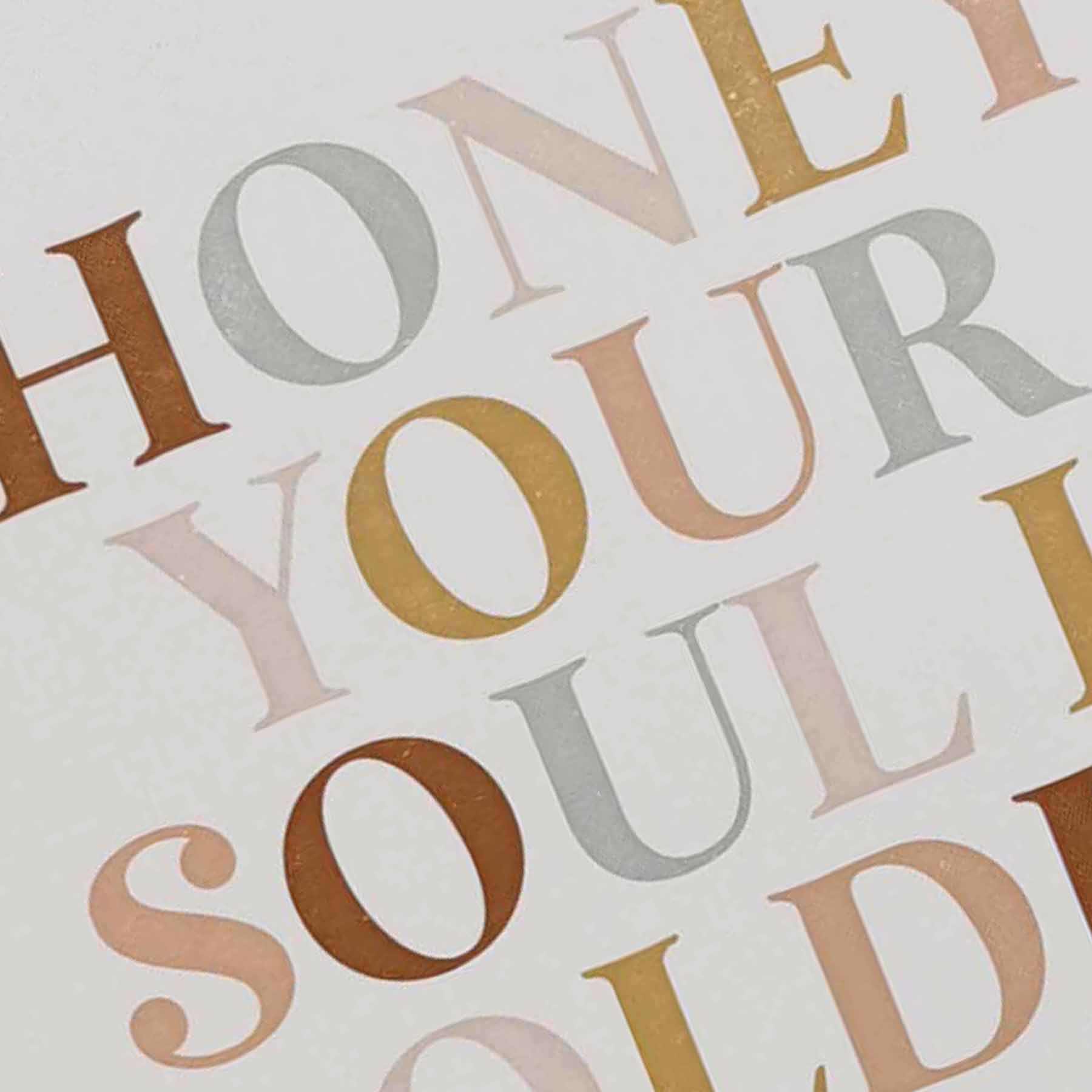 Soul Searcher Your Soul Canvas Wall Art, 16"