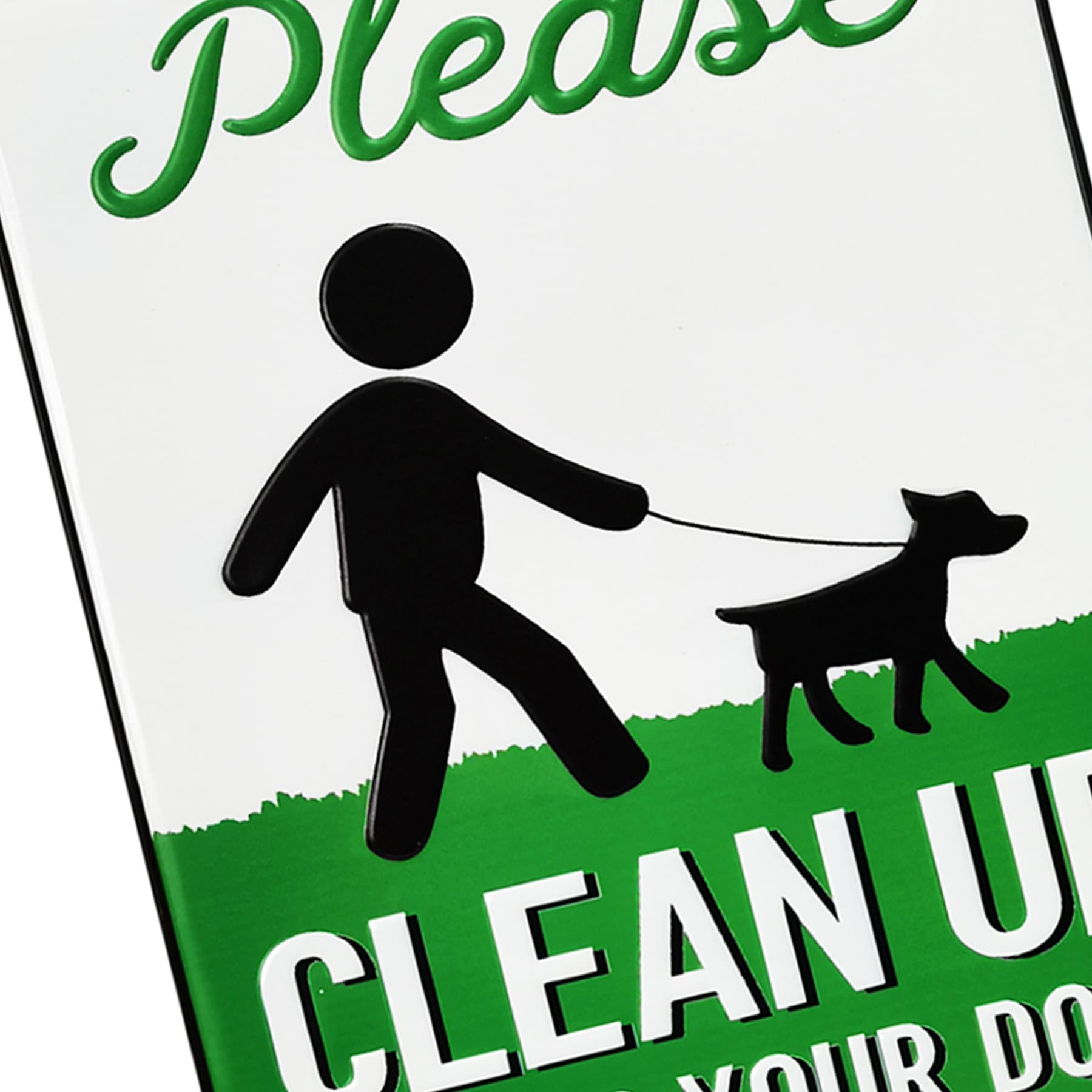 Please Clean Up After Your Dog Metal Yard Pick, 22"