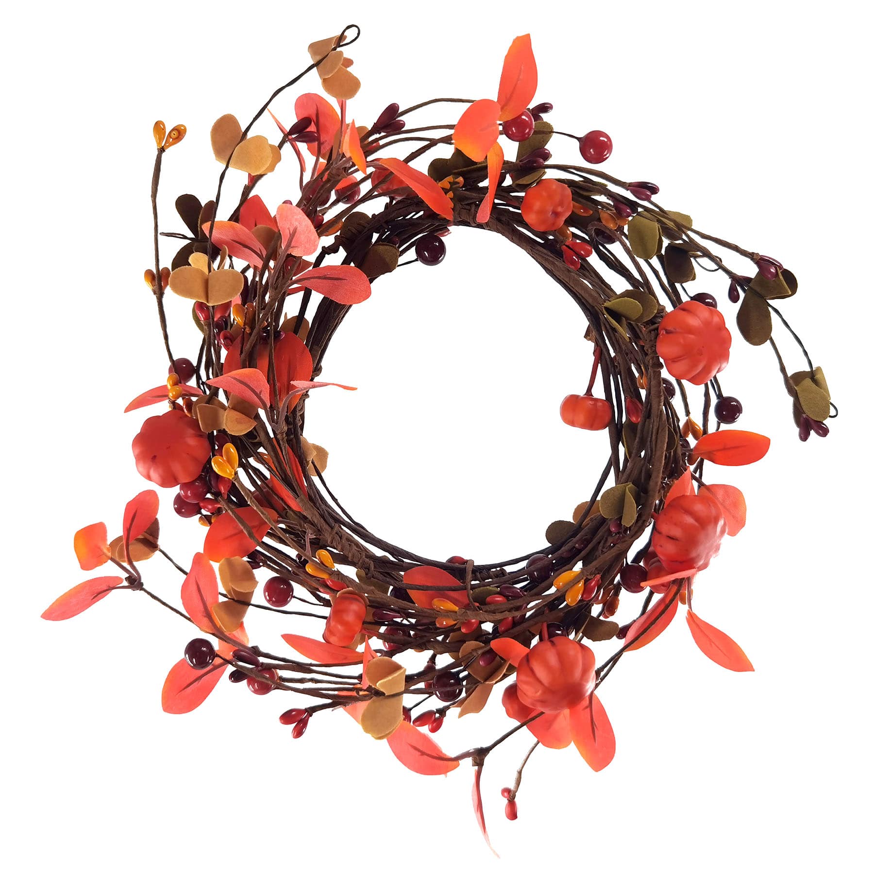 Red Pumpkin Coiled Garland, 60"