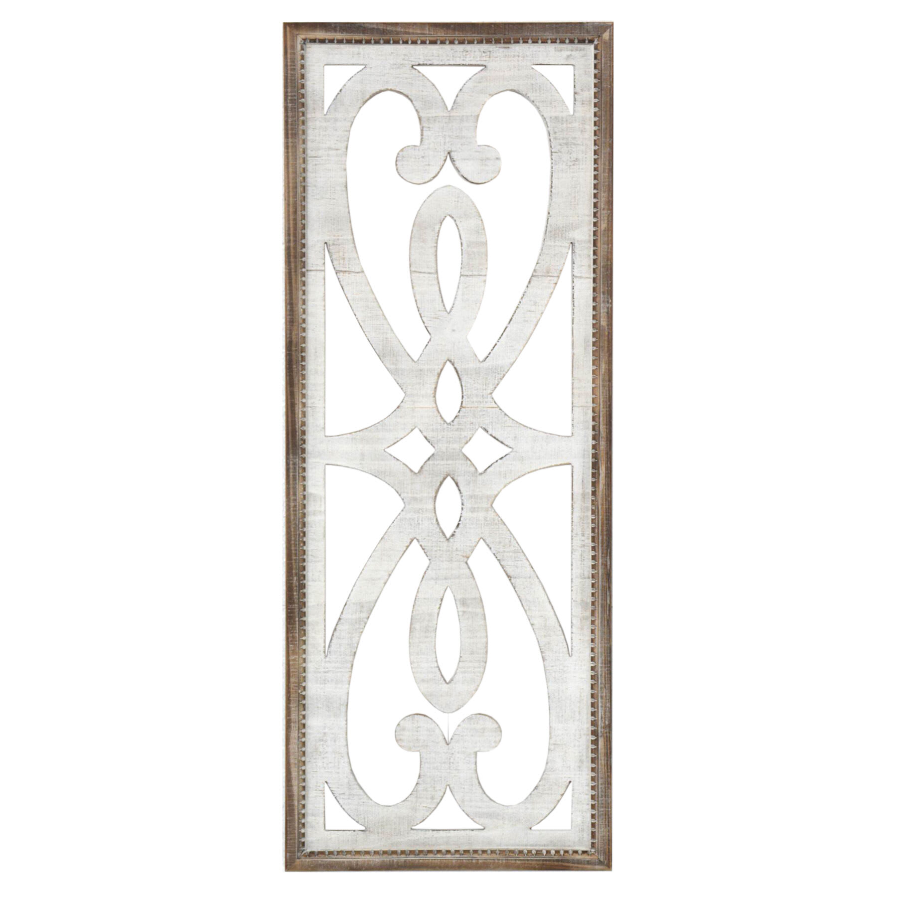 Scroll Carved Wooden Wall Art, 15x38