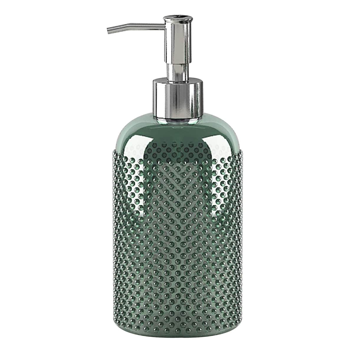 Honeybloom Green Bubble Glass Soap Dispenser, 8"