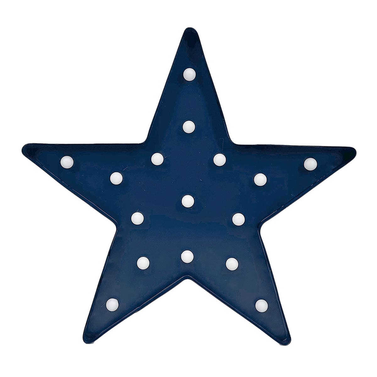 Homespun Patriotic LED Blue Star, 15"