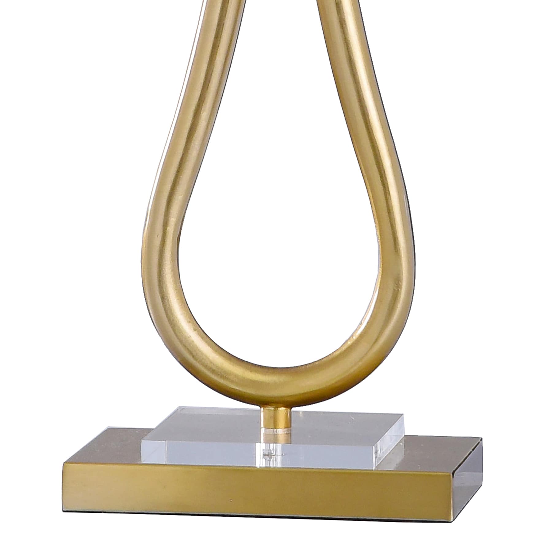 Gold Metal Large Table Lamp Base, 27"